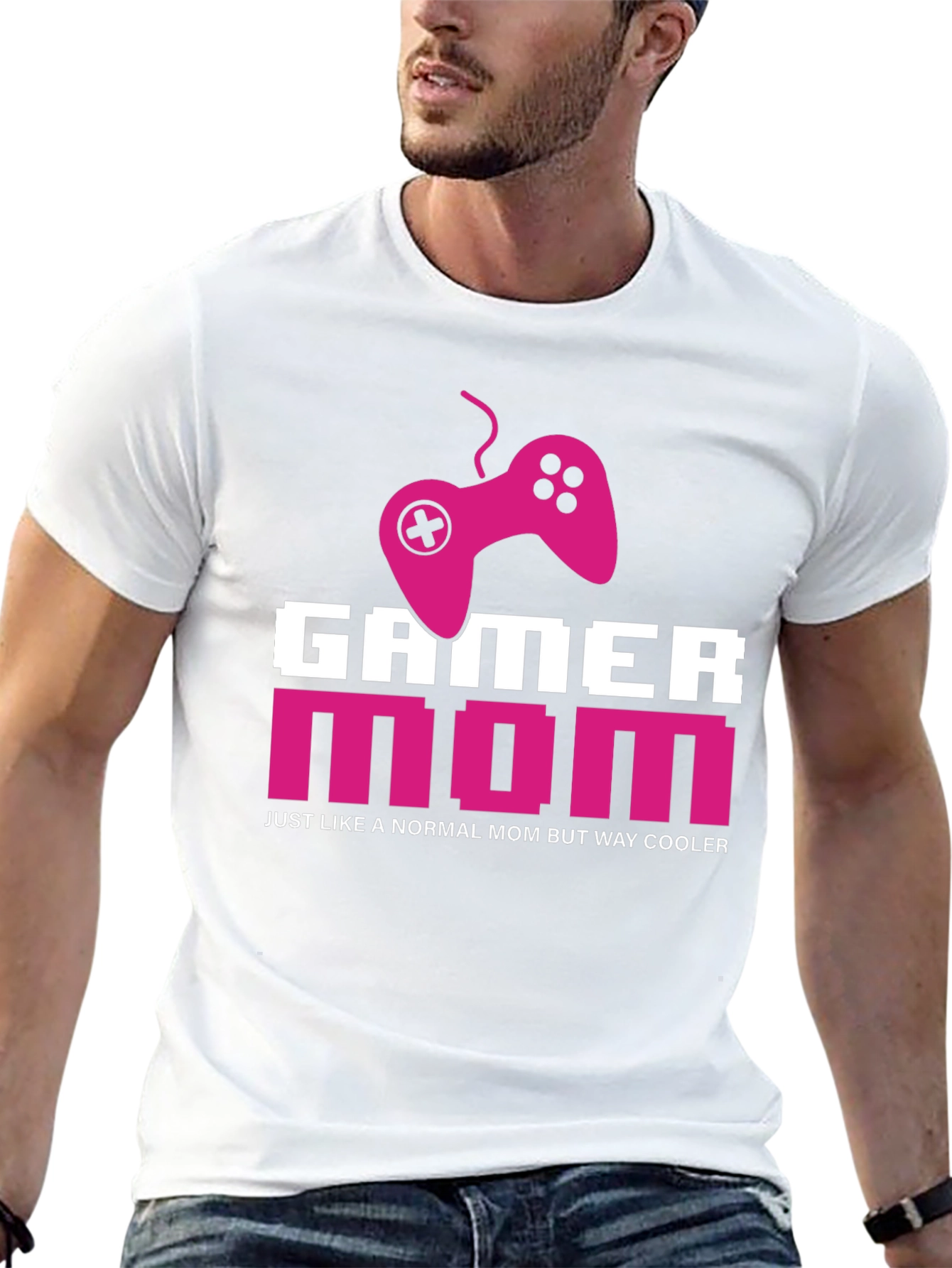 Black Gamer Mom T-Shirt - Cool Mom Edition view 13