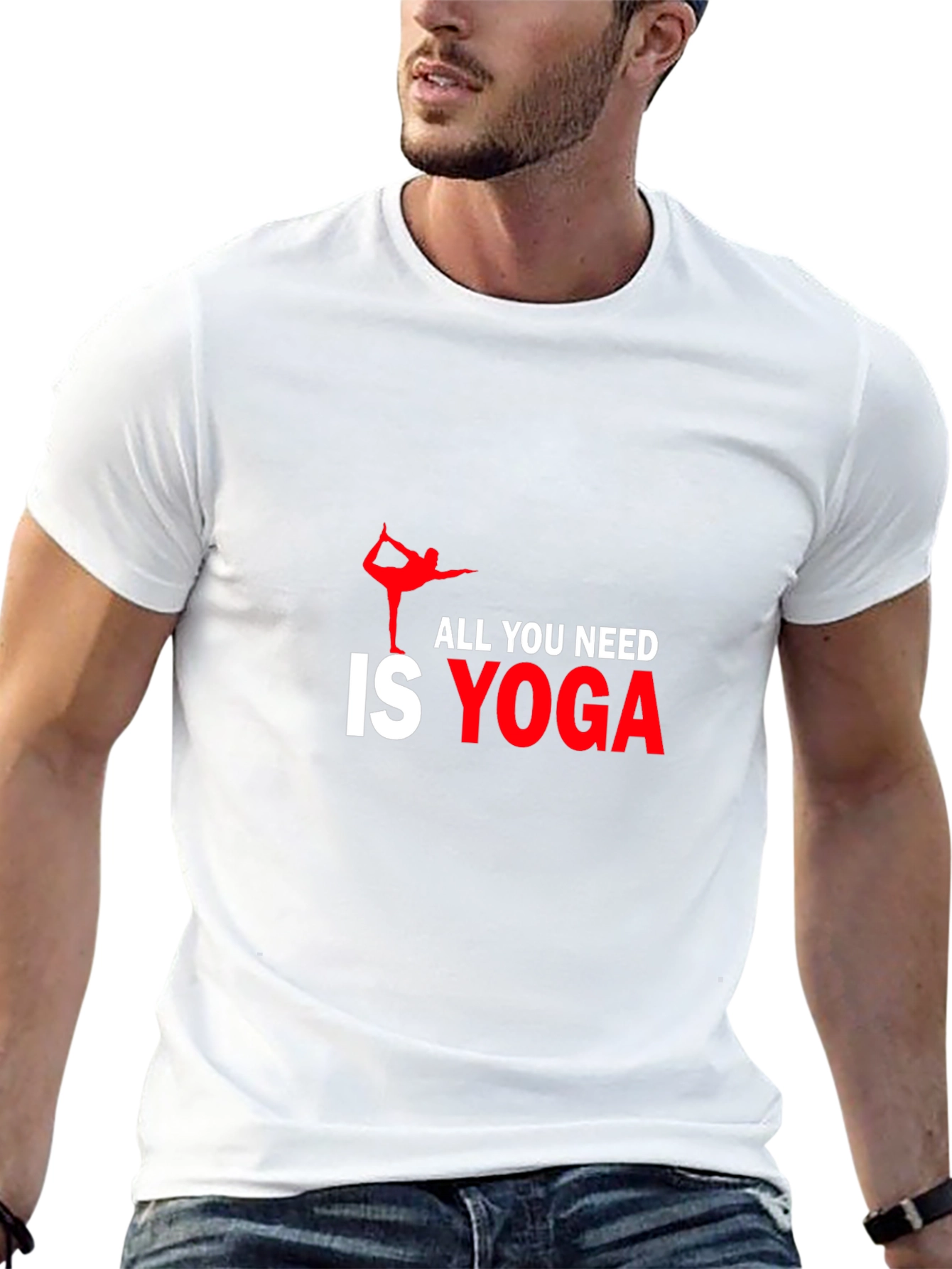 Black All You Need Is Yoga Black T-Shirt view 13