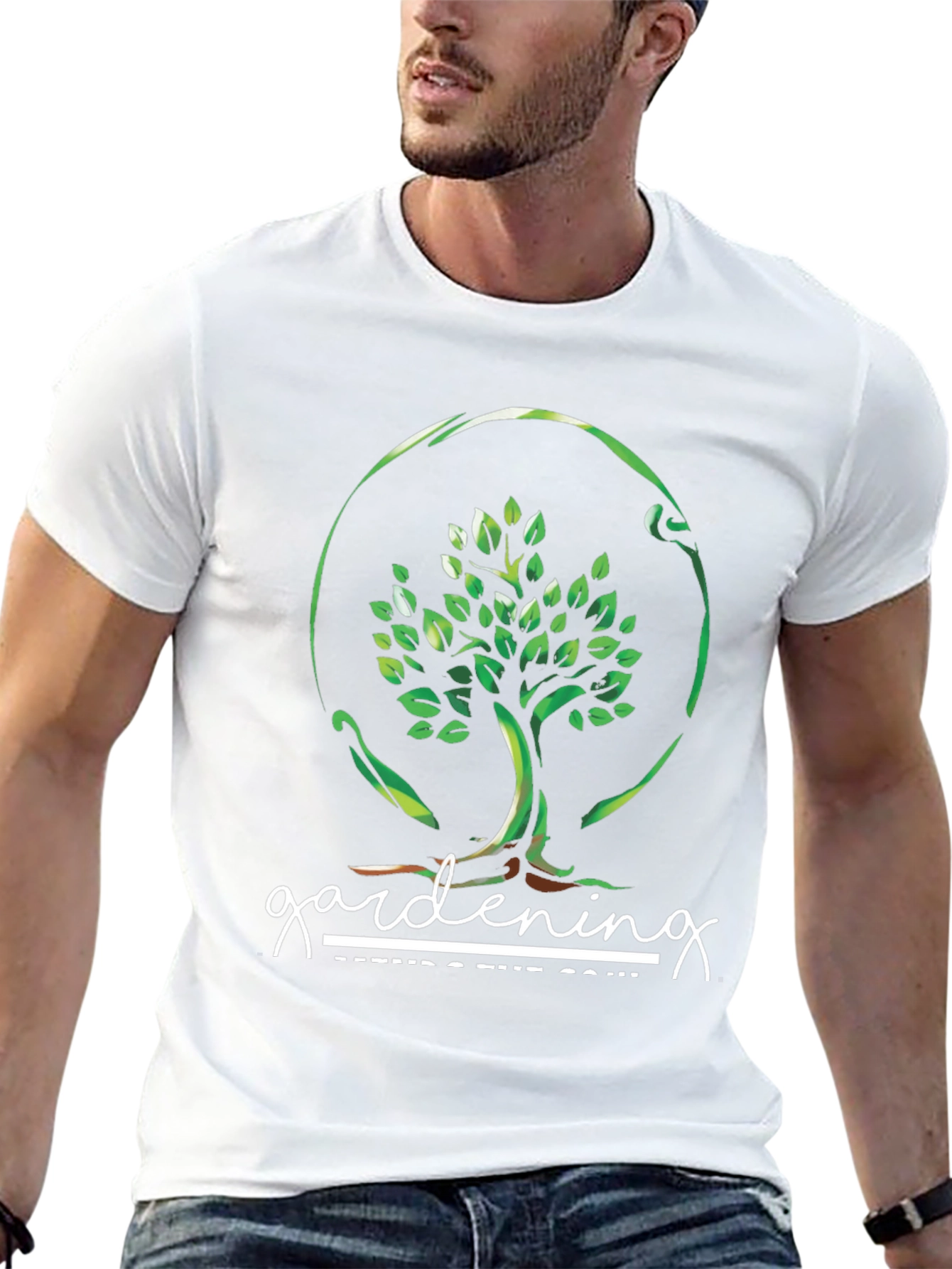 Black Gardening Feeds the Soul T-Shirt view 13