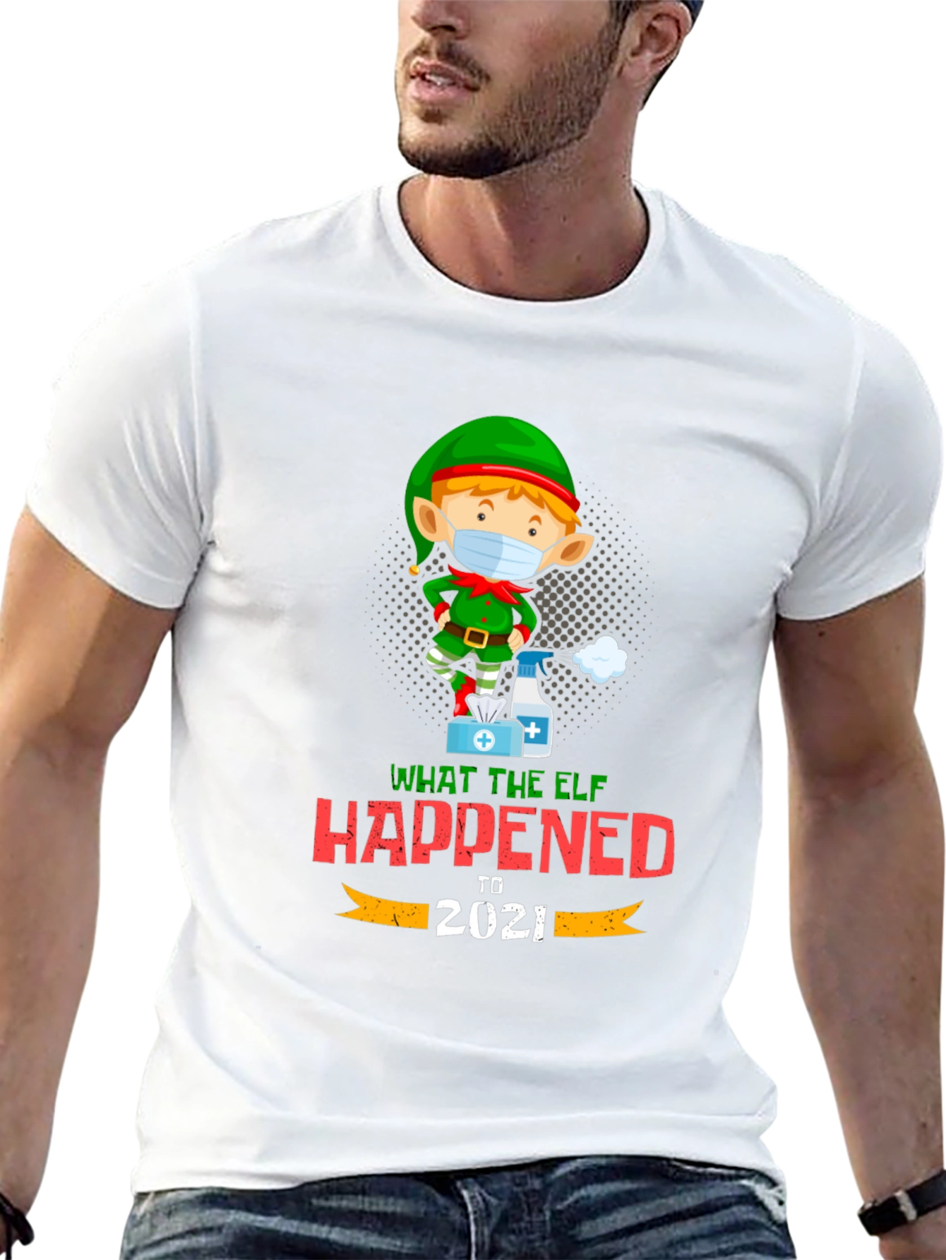 Black What The Elf Happened to 2021 T-Shirt view 13