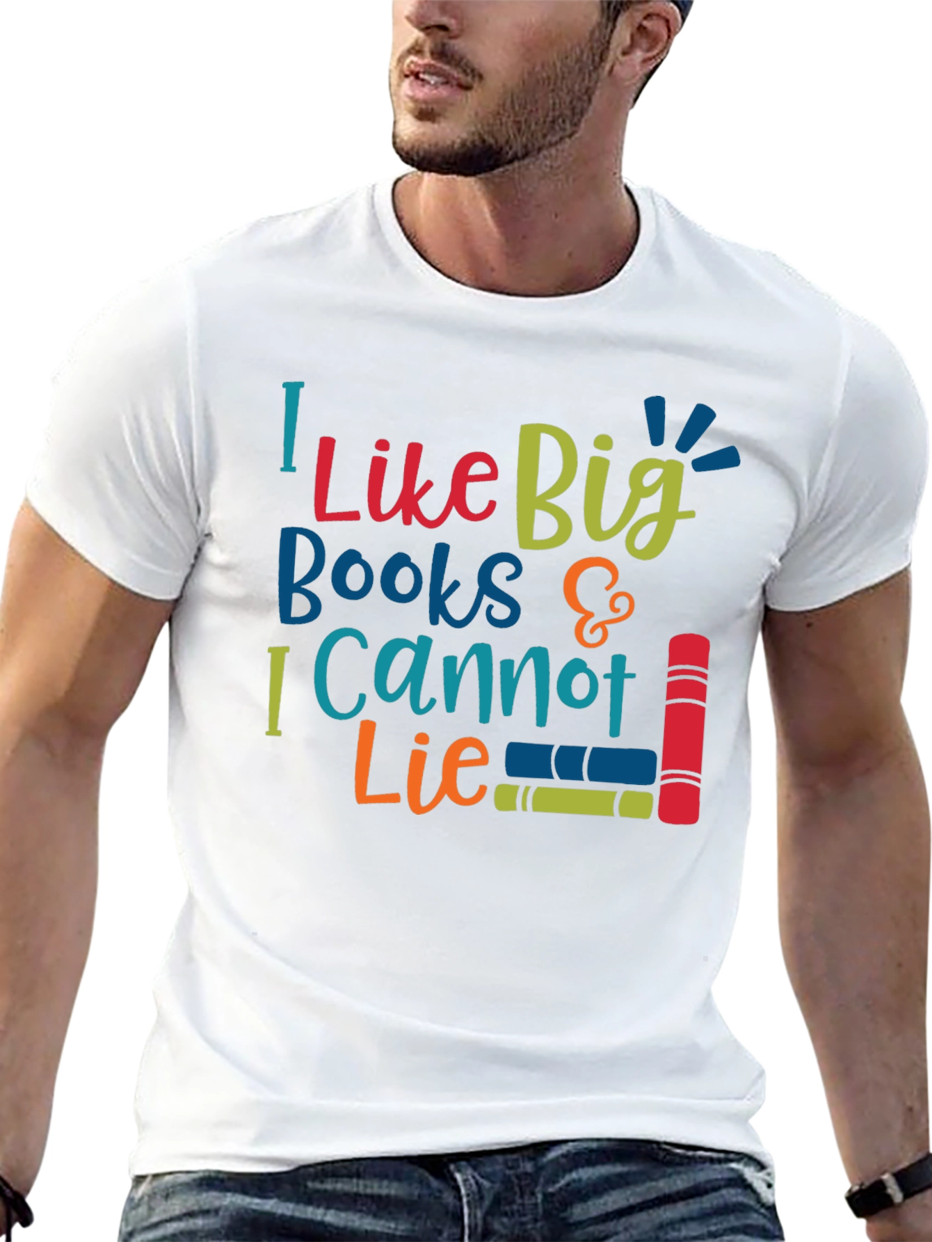 Black I Like Big Books T-Shirt view 13