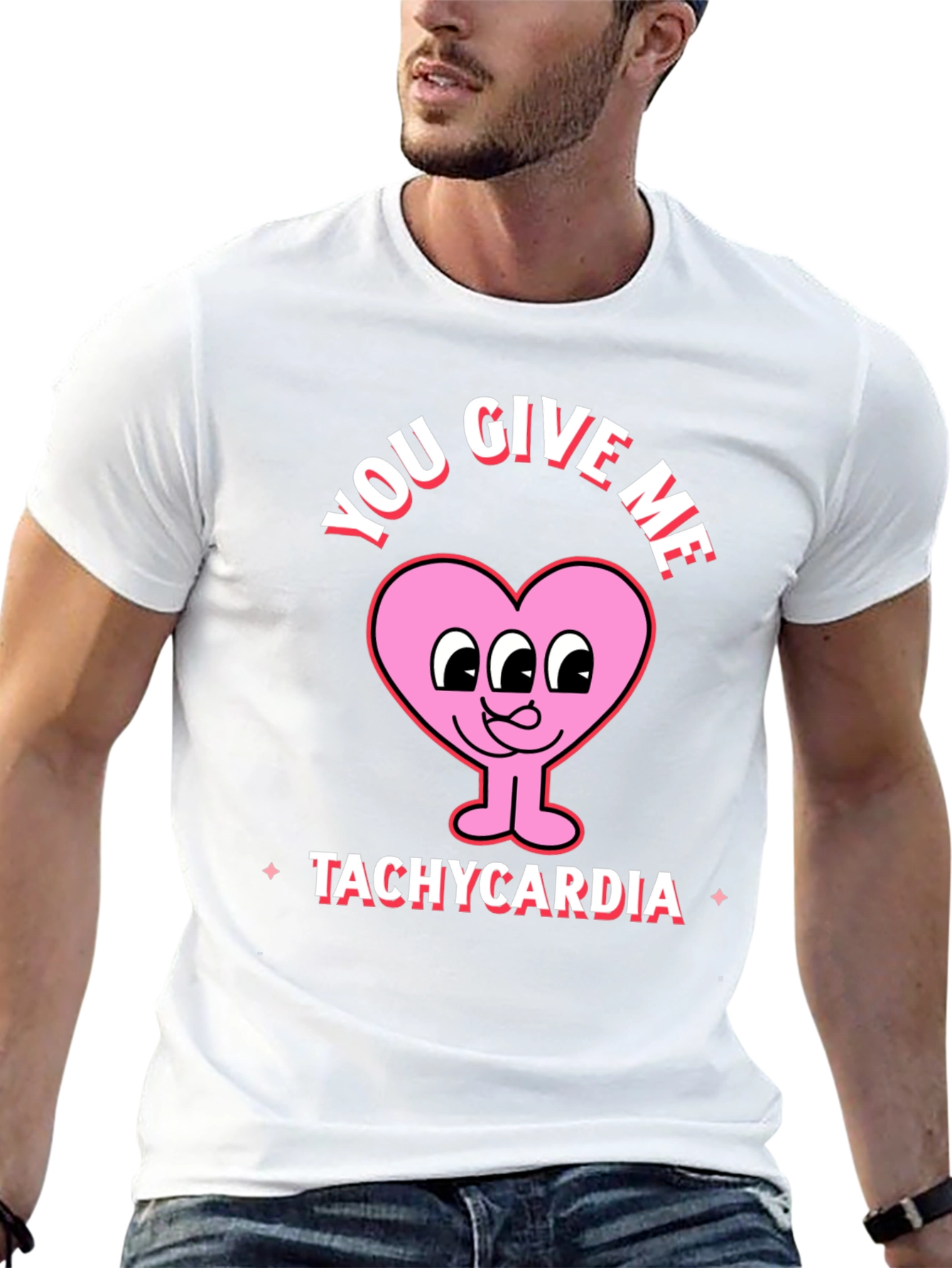 Black You Give Me Tachycardia Graphic Tee view 13