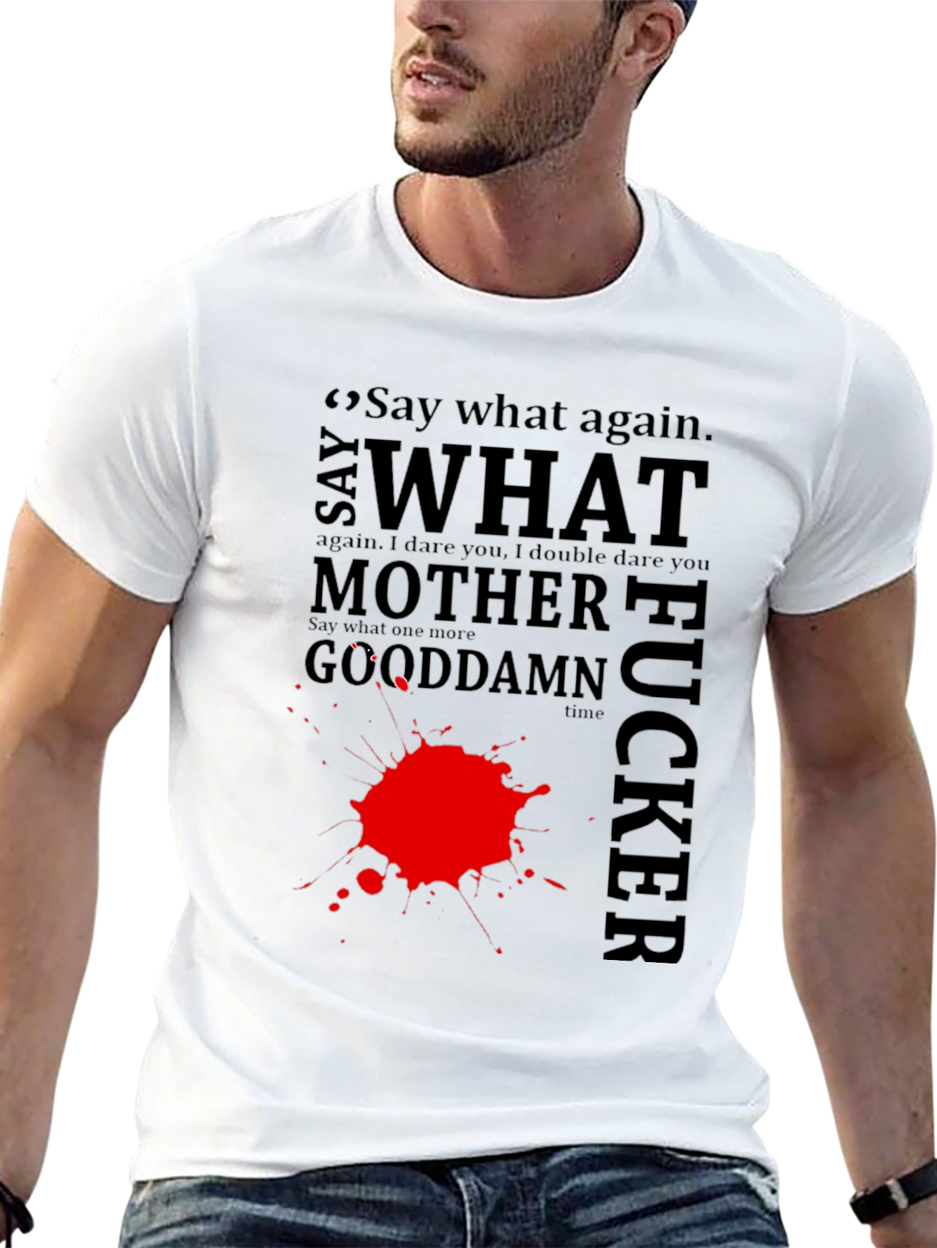 Black Say What Again T-Shirt view 13