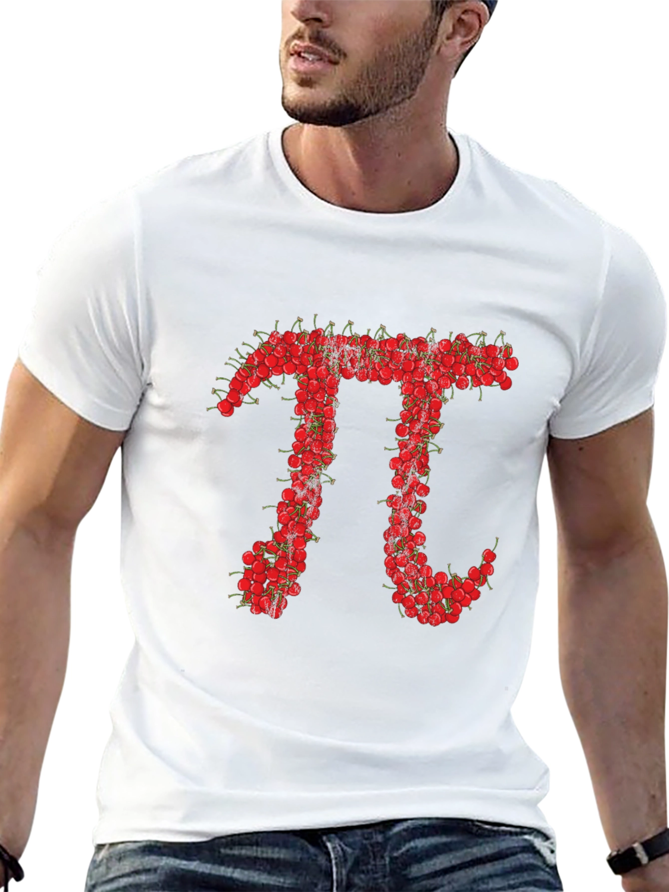Black Cherry Pi Graphic Tee - Unique Math Lover T-Shirt view 13