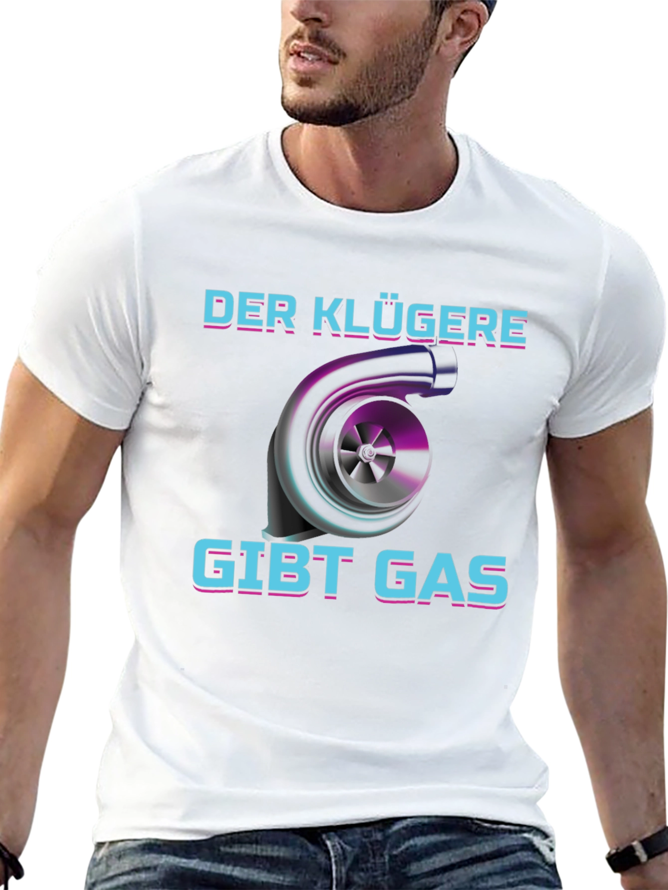 Black Der Klügere Gibt Gas T-Shirt view 13