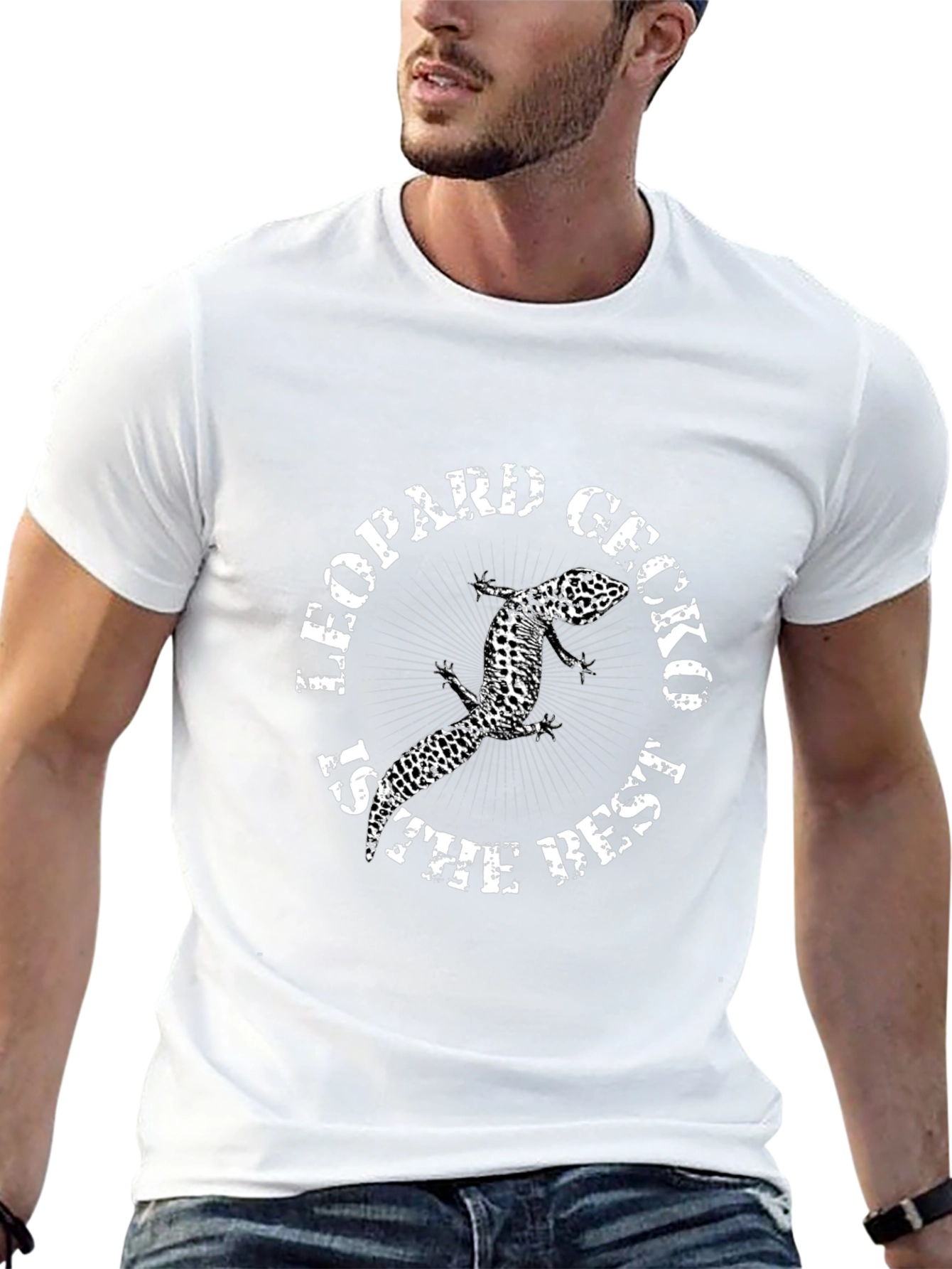 Black Leopard Gecko T-Shirt - "Is The Best" Graphic Tee view 13