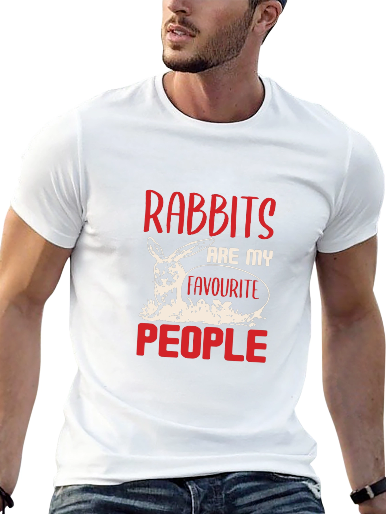 Black Rabbits Are My Favorite People T-Shirt view 13
