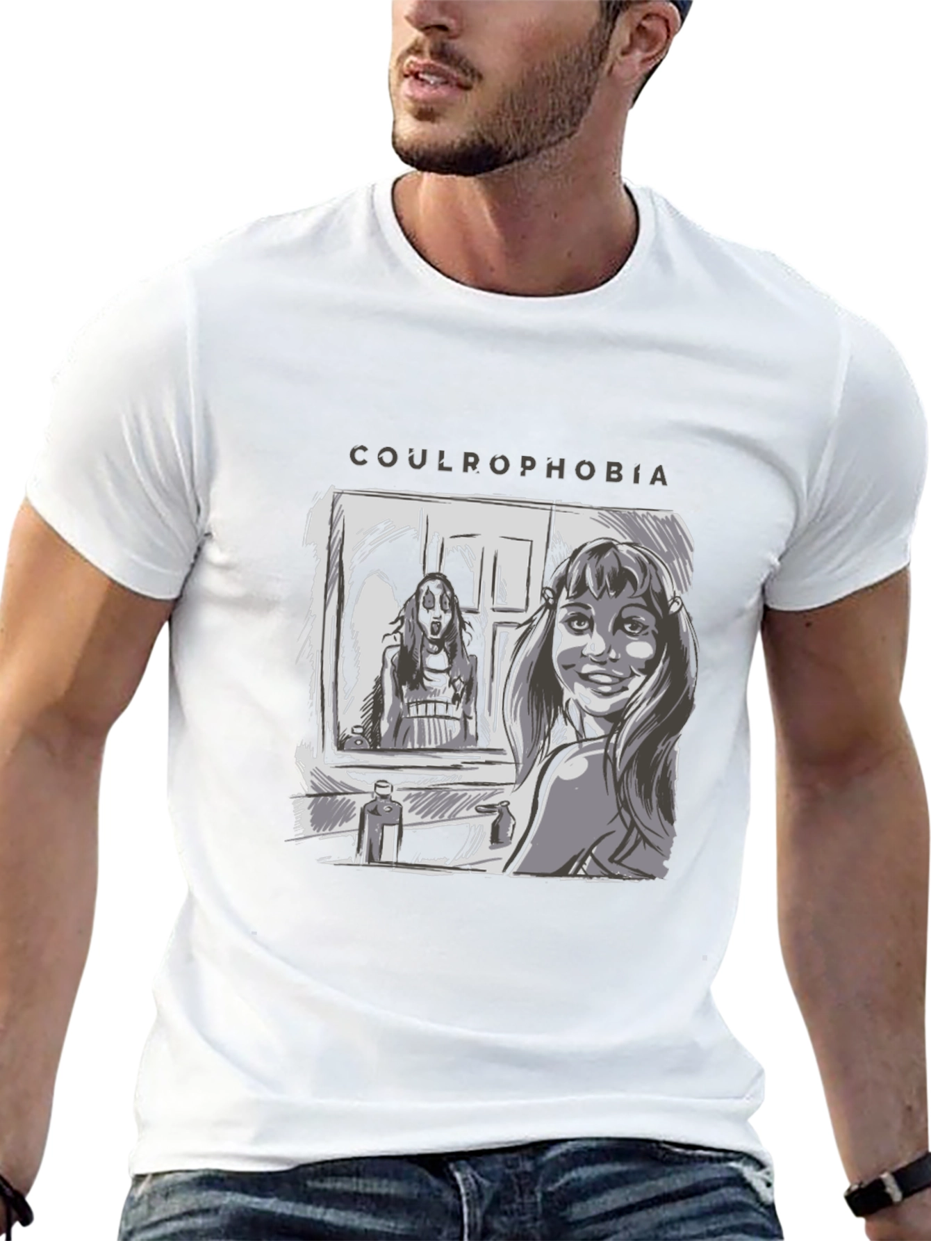 Black Coulrophobia Horror T-Shirt view 13