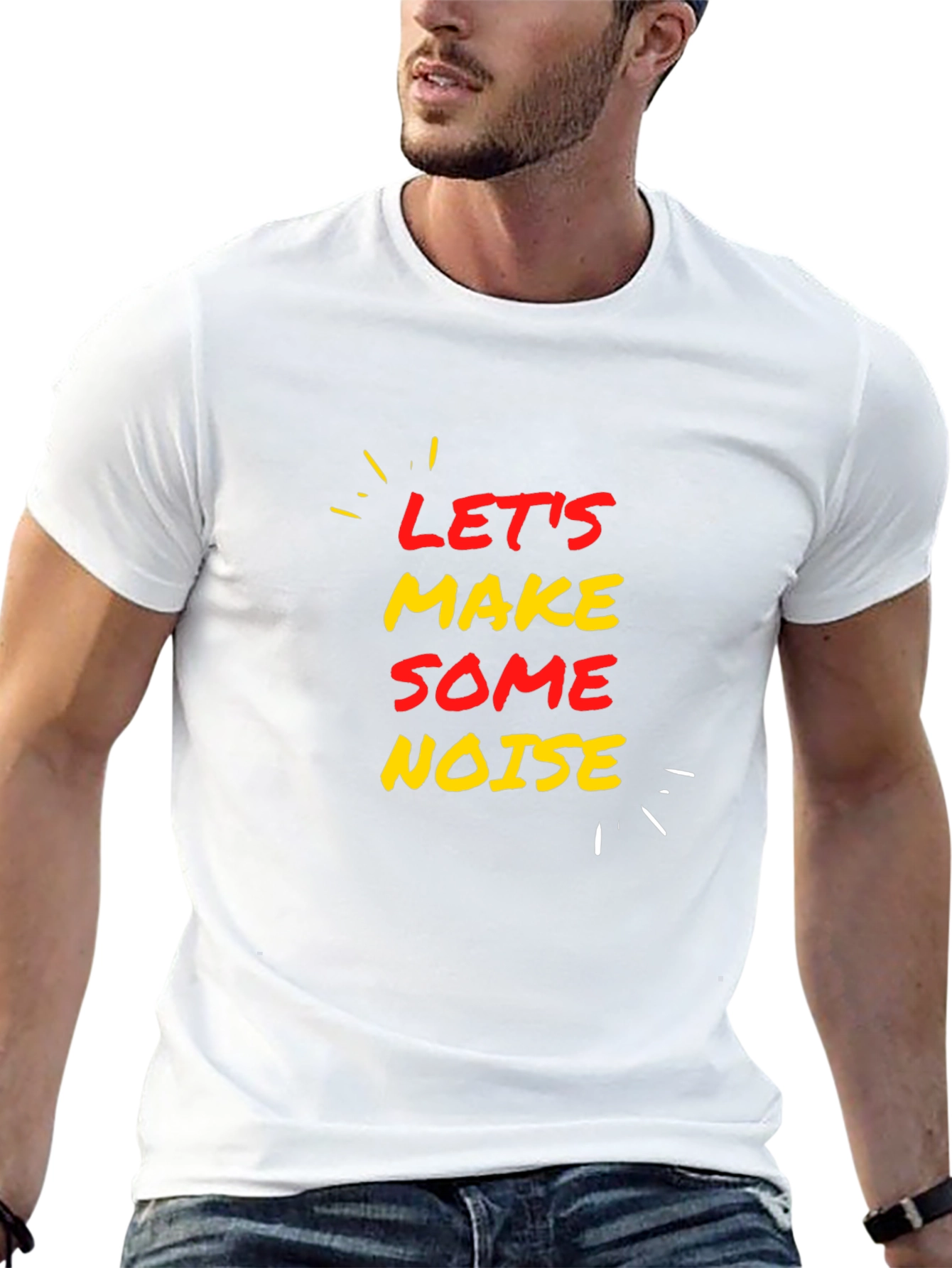Black Let's Make Some Noise T-Shirt view 13