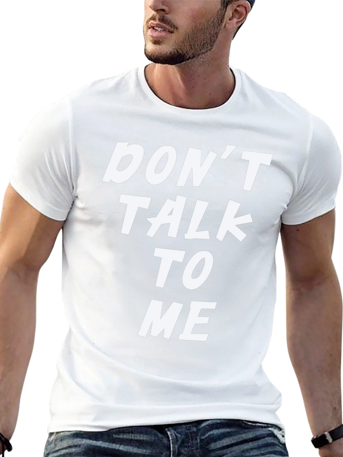 Black Don't Talk To Me Graphic Tee - Black T-Shirt view 13