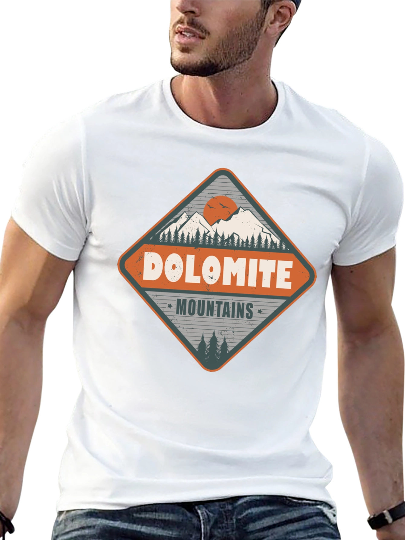 Black Dolomite Mountains Graphic Tee - Adventure Awaits view 13