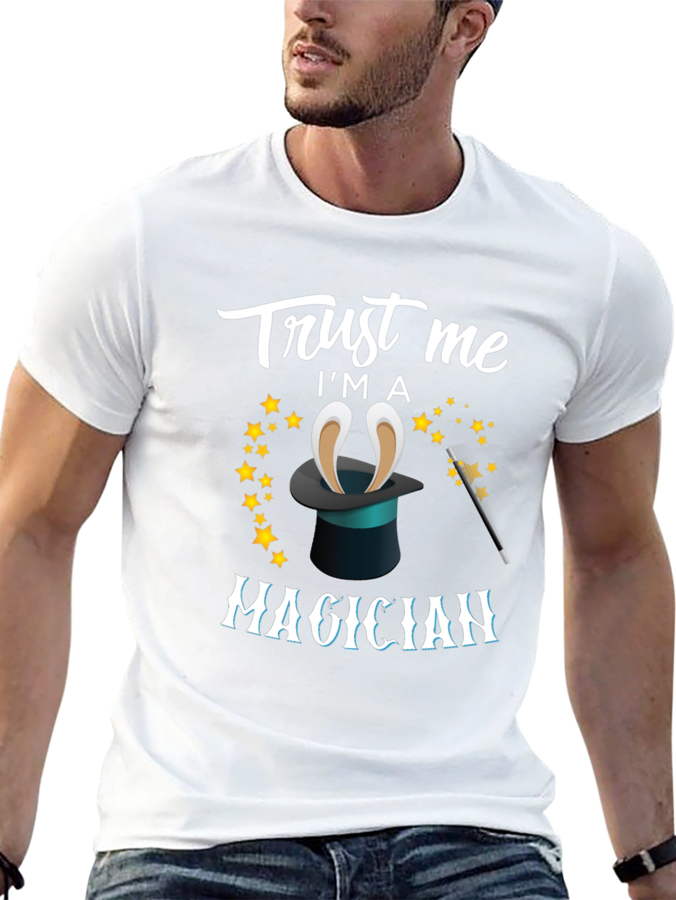Black Trust Me I'm a Magician T-Shirt - Novelty Humor Tee view 13