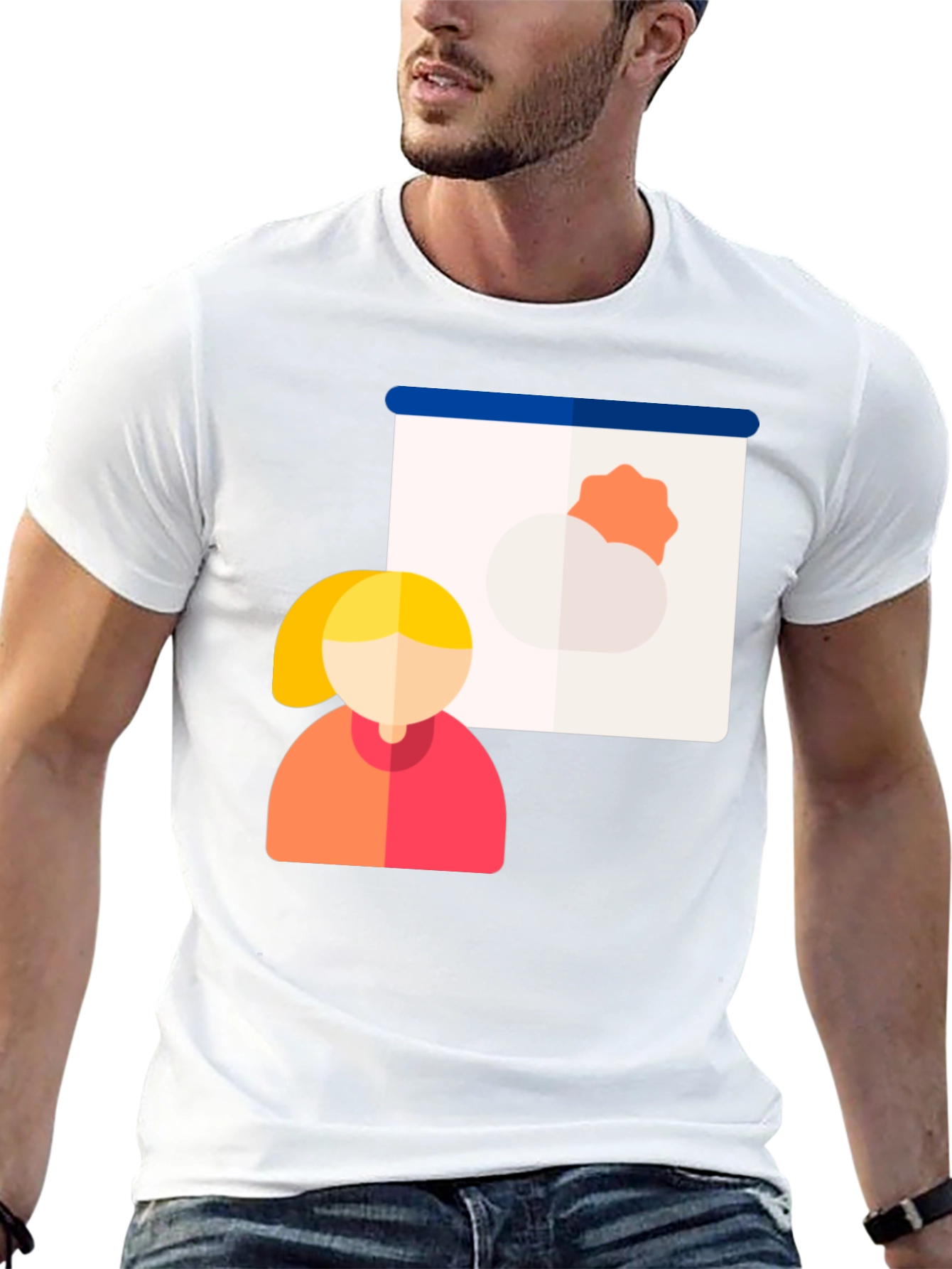 Black Weather Presenter Graphic T-Shirt view 13