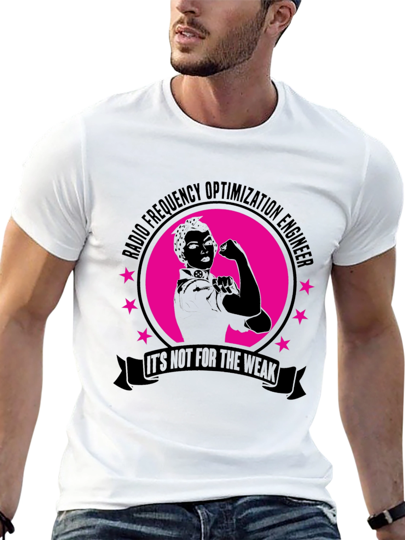 Black Radio Frequency Optimization Engineer T-Shirt view 13