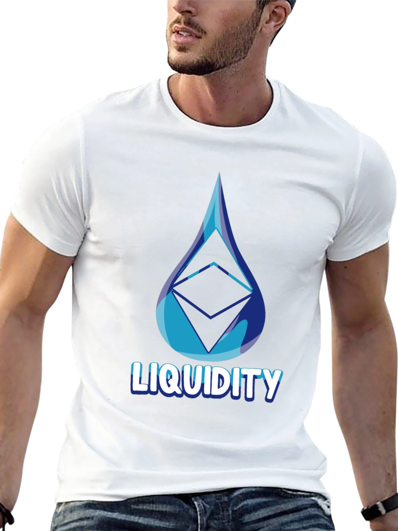 Black Liquidity Crypto Tee - Stylish Ethereum Design view 13