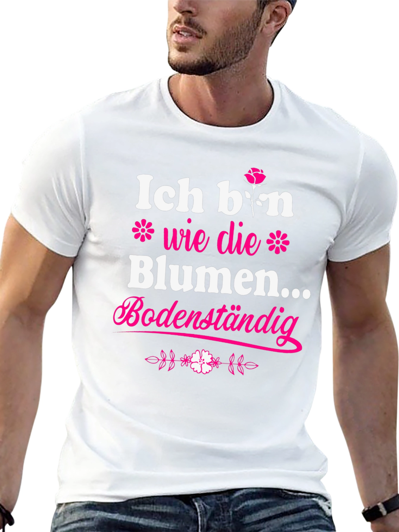 Black Ich Bin Wie Die Blumen T-Shirt view 13