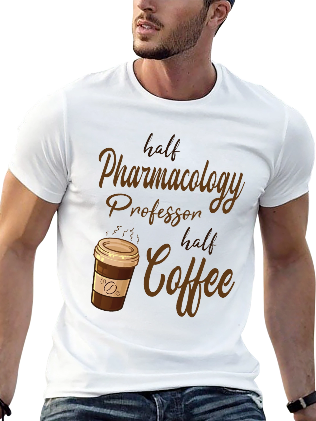 Black Pharmacology Professor Coffee Lover T-Shirt view 13