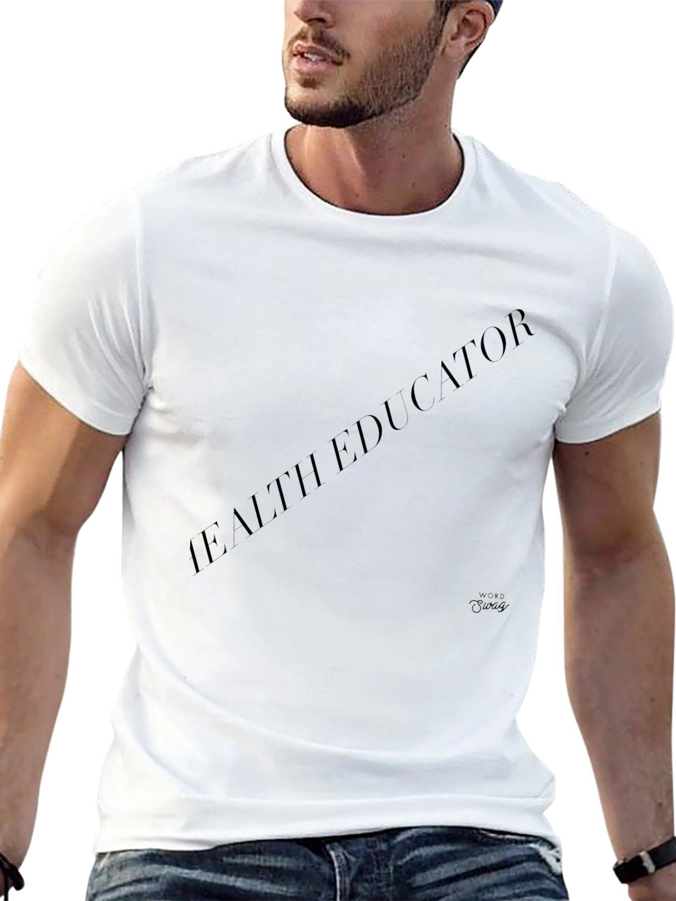 Black Health Educator Tee - Stylish Black T-Shirt view 13