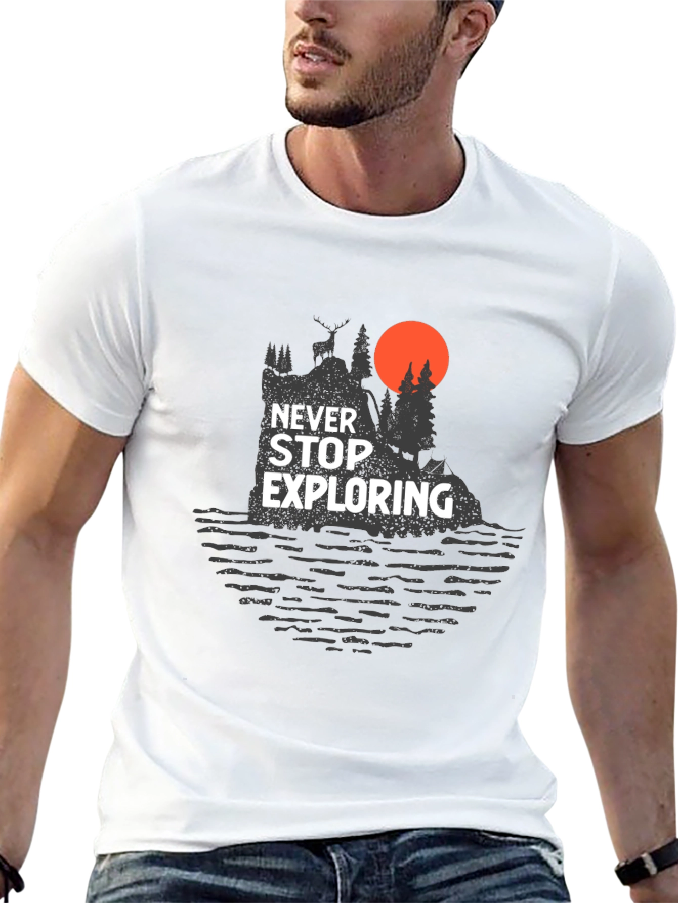 Black Never Stop Exploring Graphic Tee - Adventure Awaits view 13