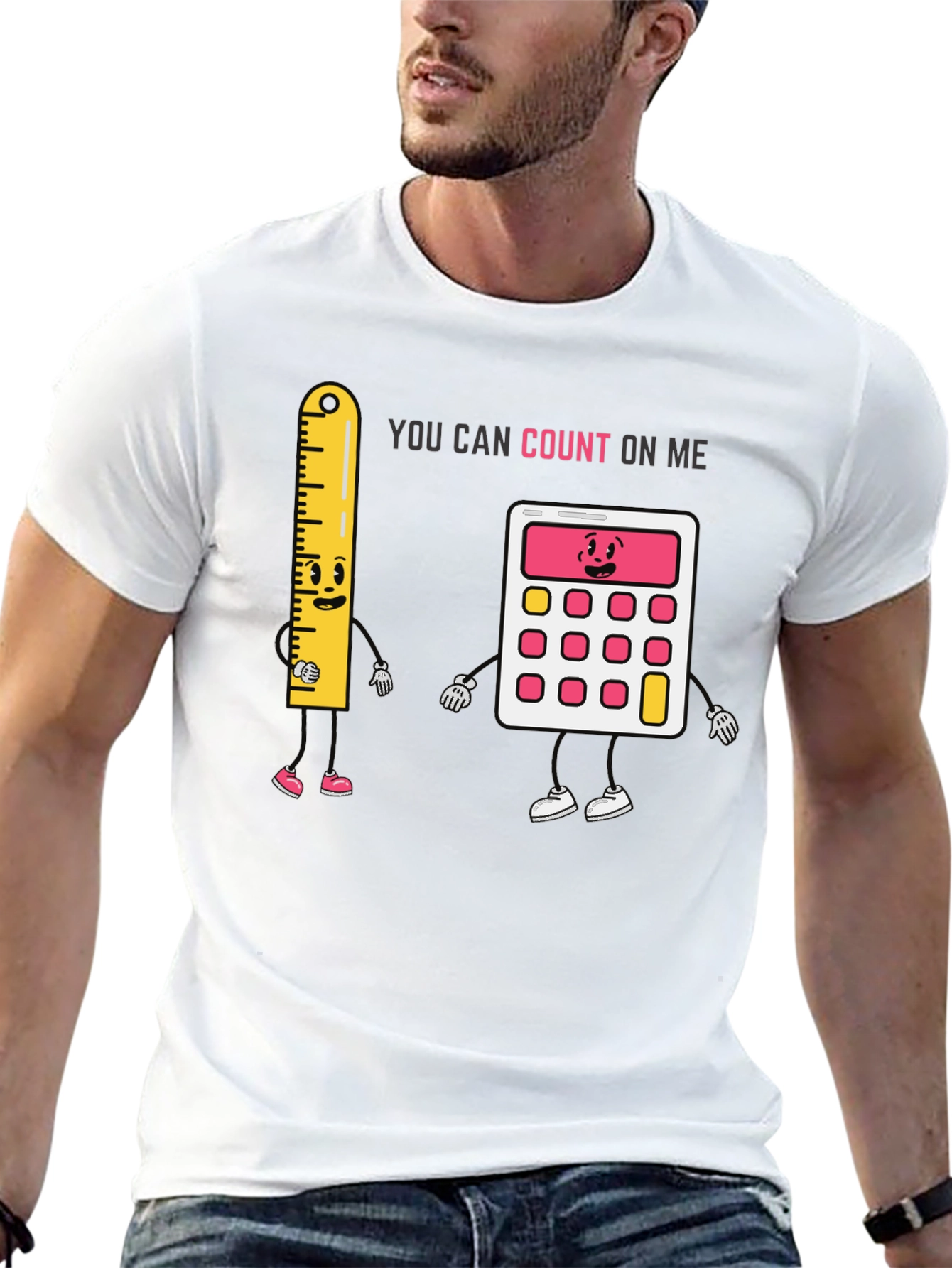 Black You Can Count On Me T-Shirt view 13