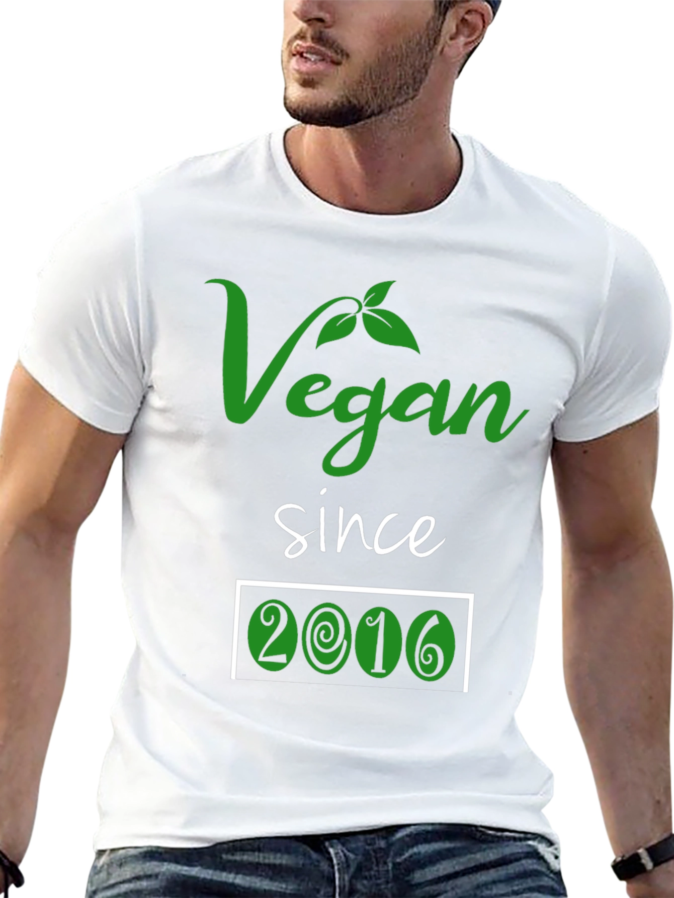 Black Vegan Since 2016 T-Shirt view 13