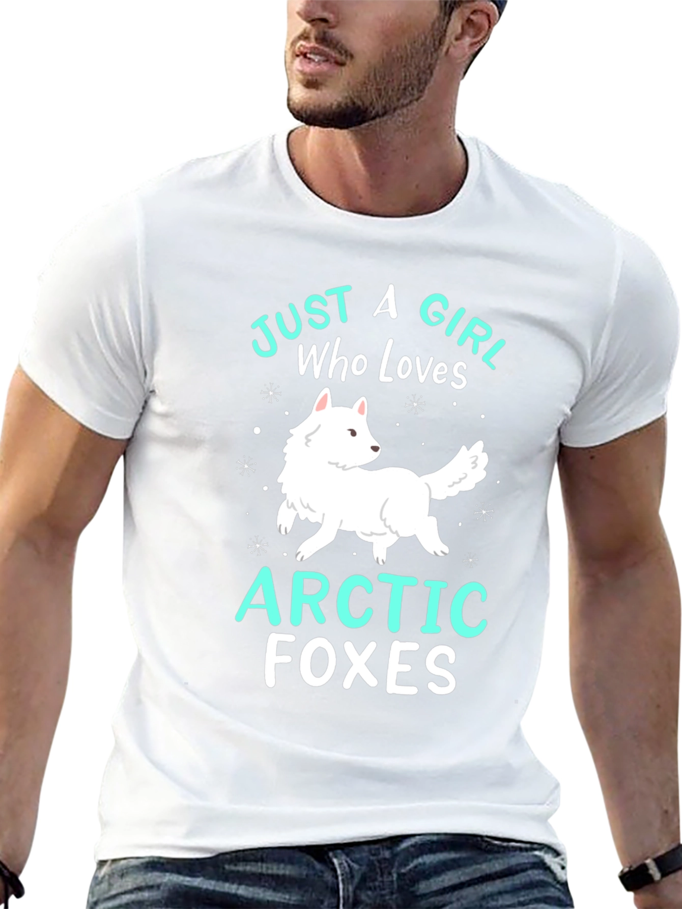 Black Arctic Foxes Graphic Tee: Just a Girl Who Loves Foxes view 13
