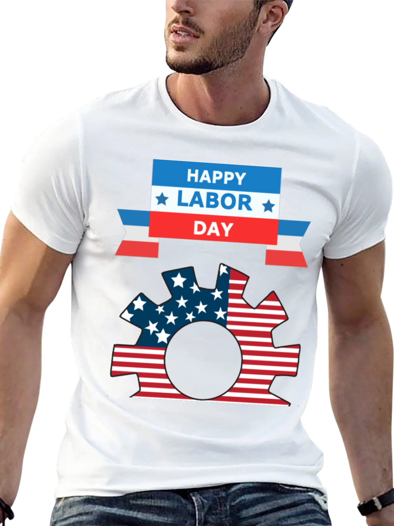 Black Happy Labor Day Patriotic Gear T-Shirt view 13