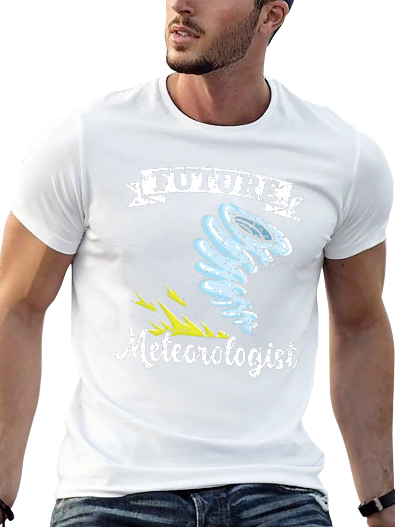 Black Future Meteorologist T-Shirt view 13