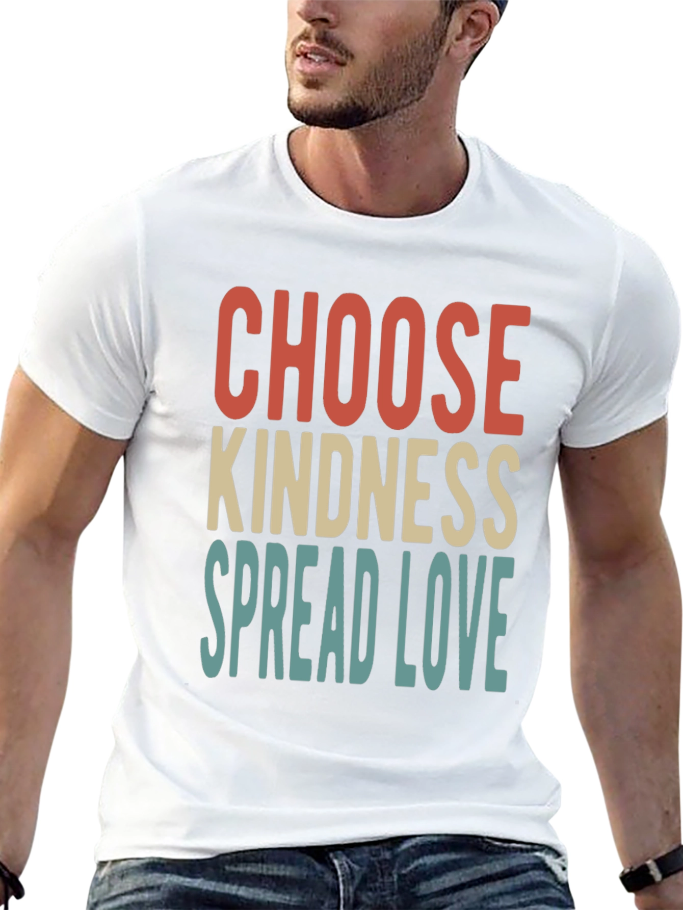 Black Choose Kindness Graphic Tee - Spread Love T-Shirt view 13