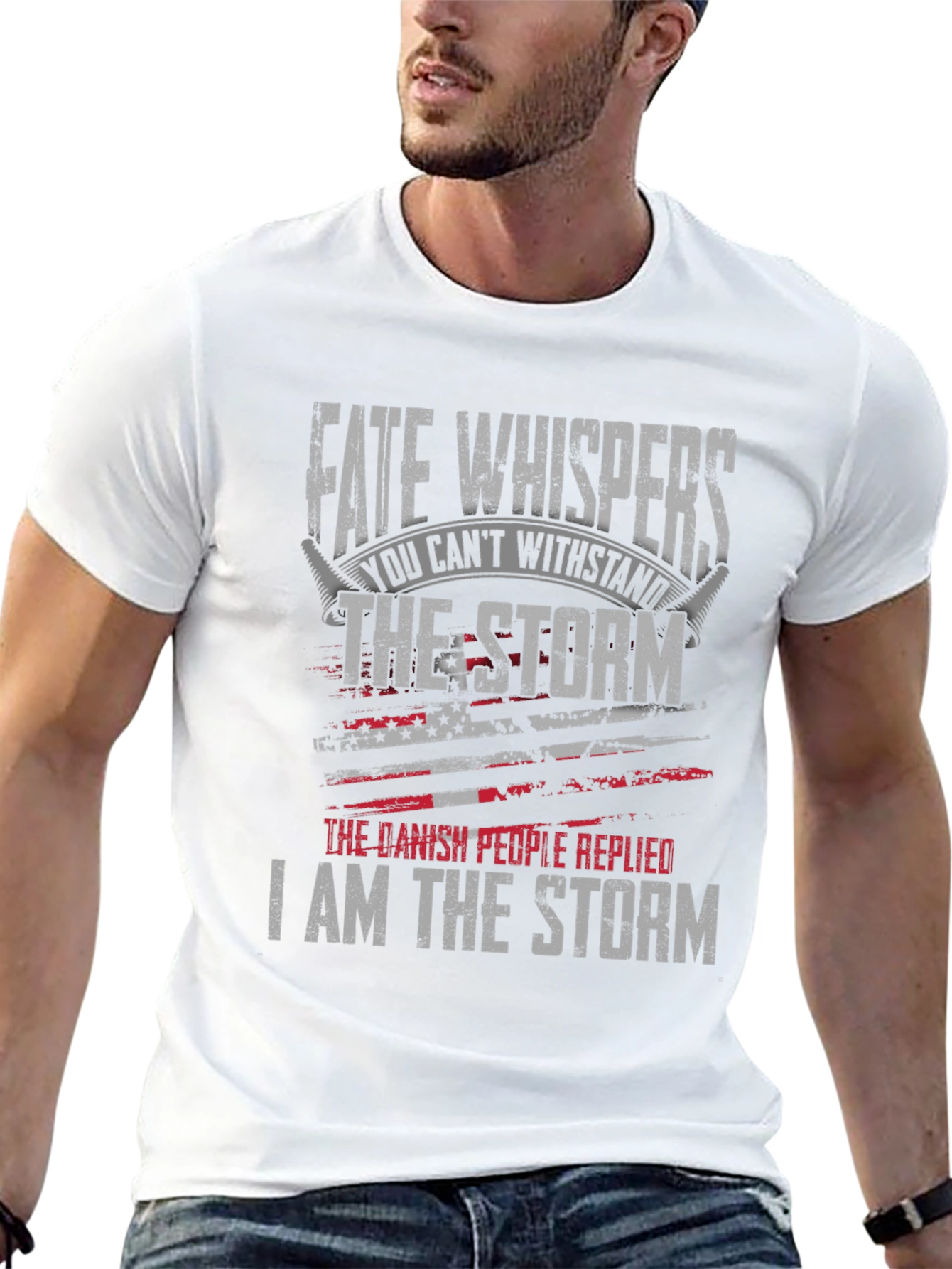 Black Fate Whispers Storm T-Shirt view 13