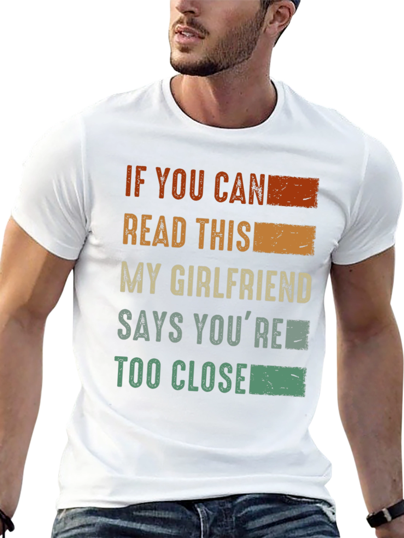 Black Funny Graphic T-Shirt - "If You Can Read This..." view 13