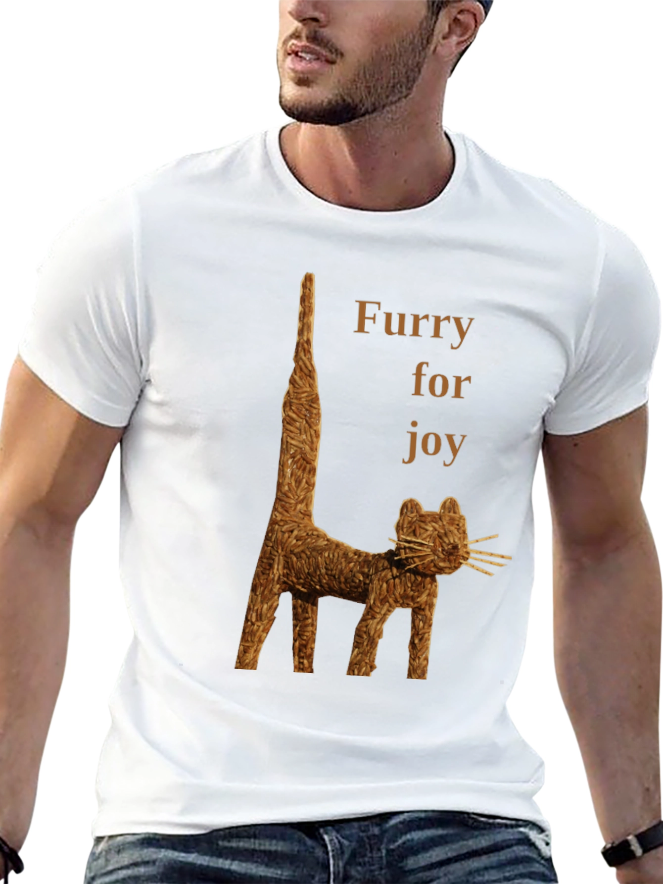 Black Furry for Joy T-shirt view 13