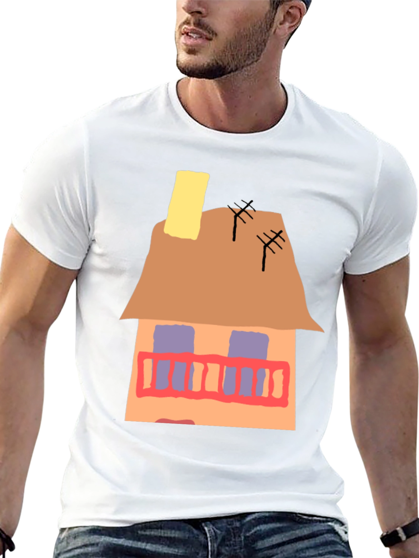 Black House Graphic T-Shirt - Unique Design view 13