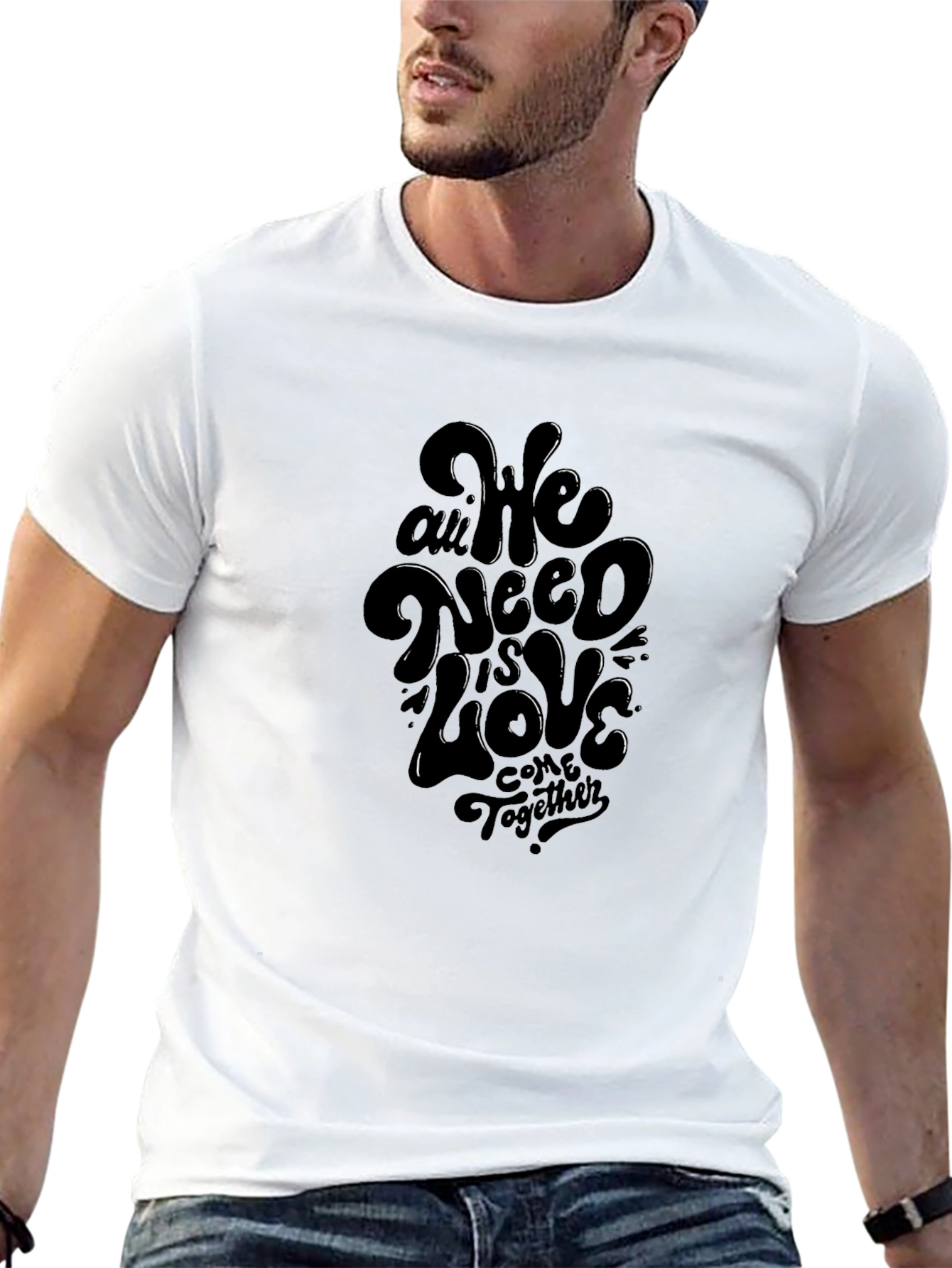 Black We All Need is Love Graphic Tee view 13