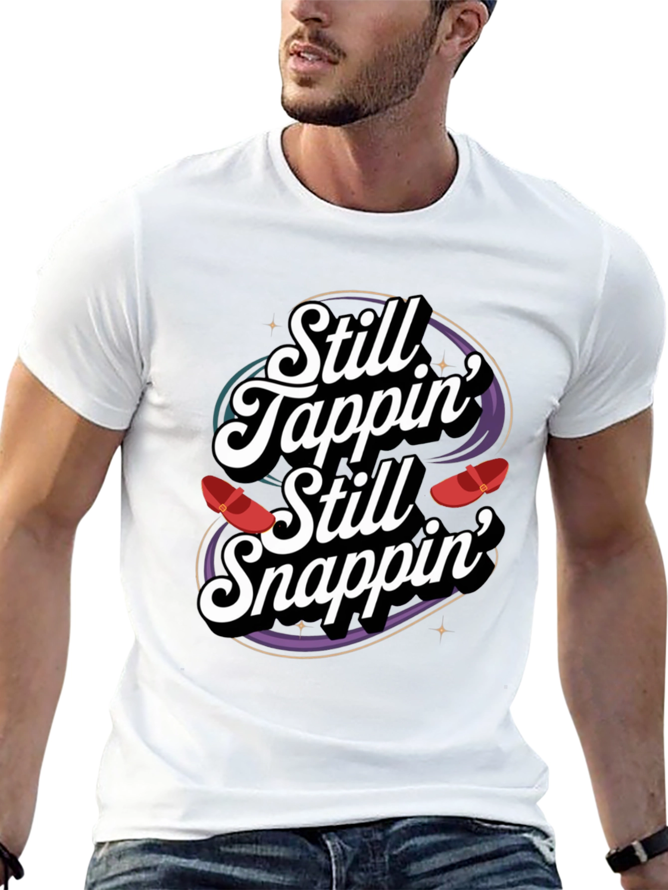 Black Still Tappin' Still Snappin' Graphic Tee view 13