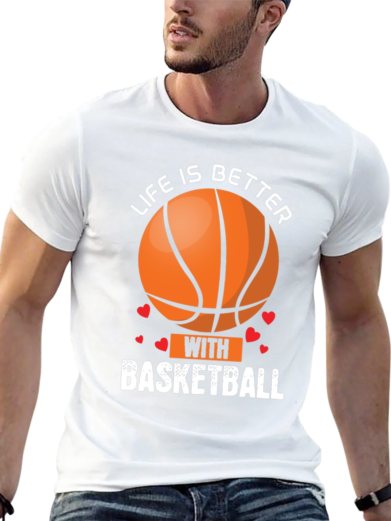 Black Life Is Better With Basketball Graphic T-Shirt view 13