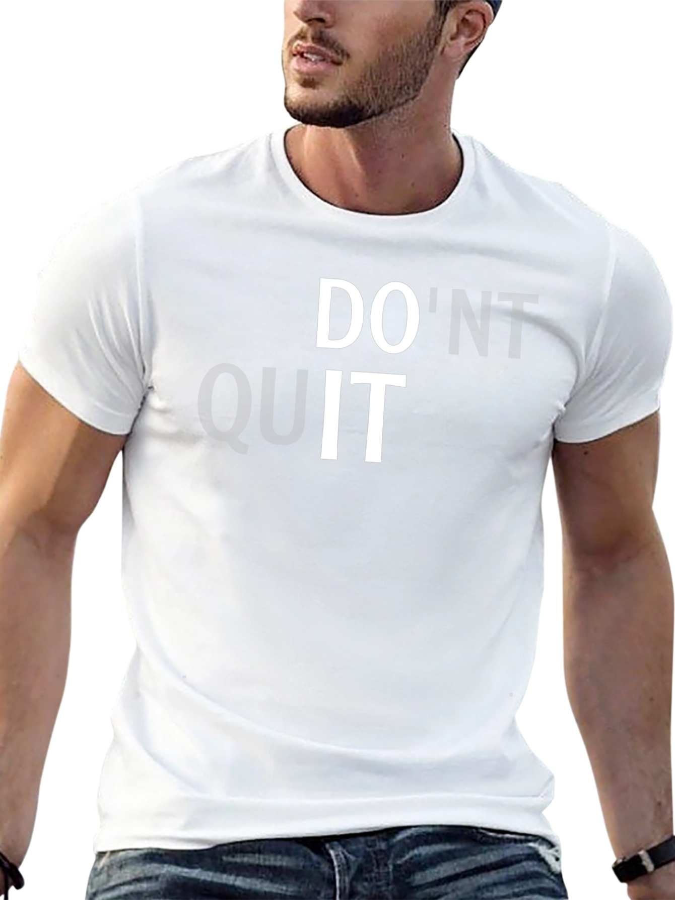 Black Motivational Black T-Shirt - Do'nt Quit, Do It! view 13
