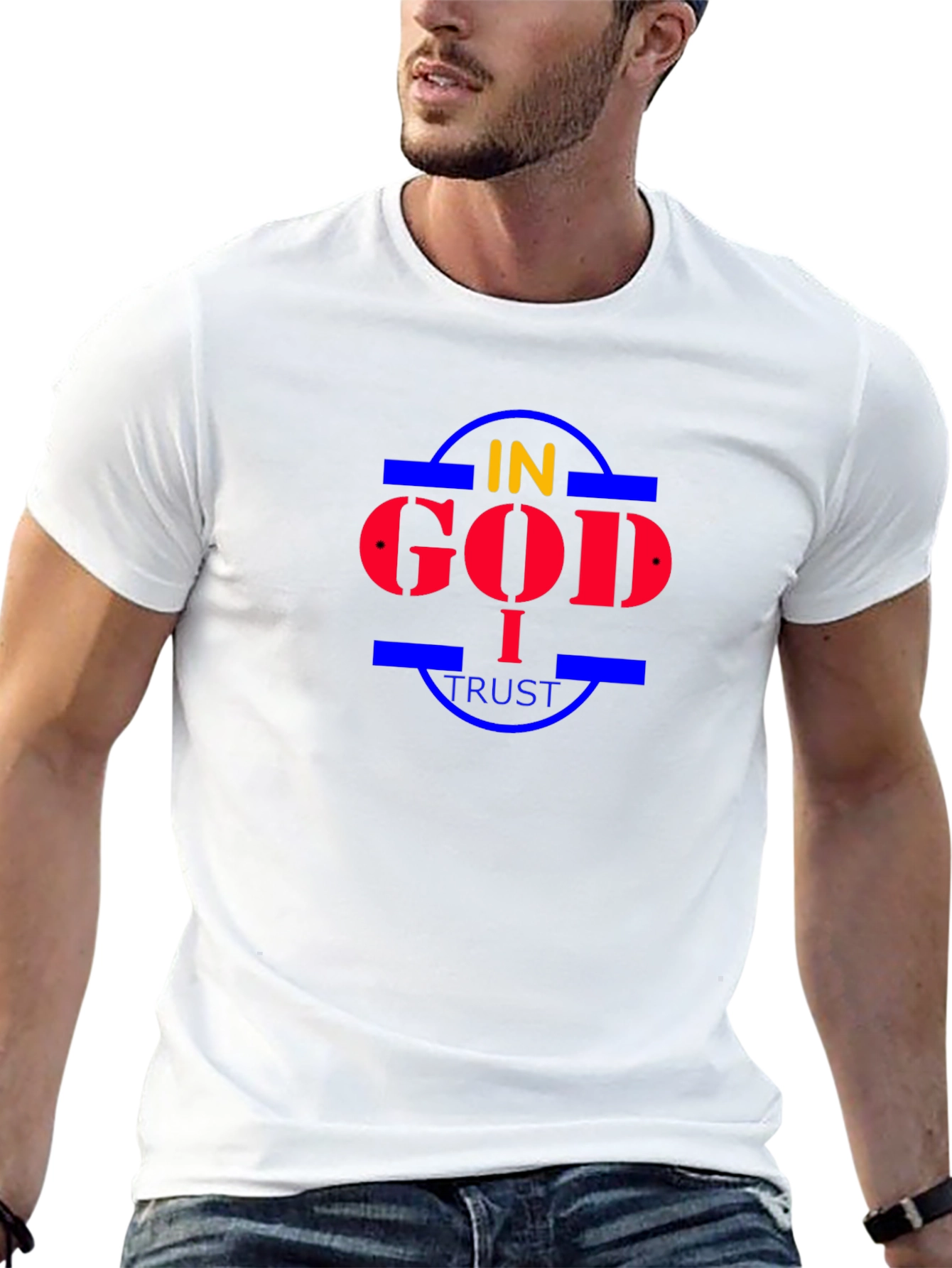 Black In God I Trust Graphic Tee - Stylish Religious Apparel view 13