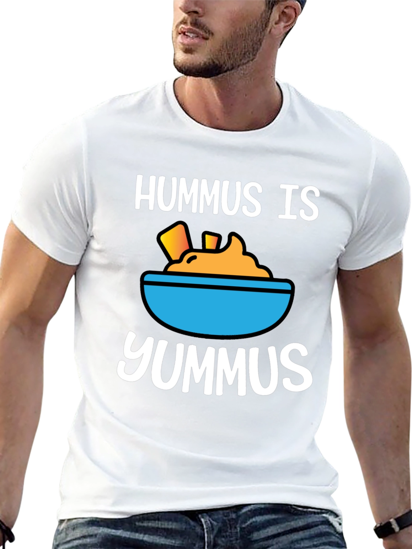 Black Hummus Is Yummus T-Shirt - Funny Foodie Tee view 13