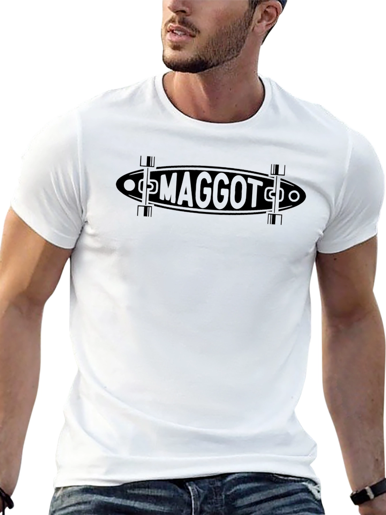 Black Maggot Skateboard Graphic Tee - Classic Black view 13