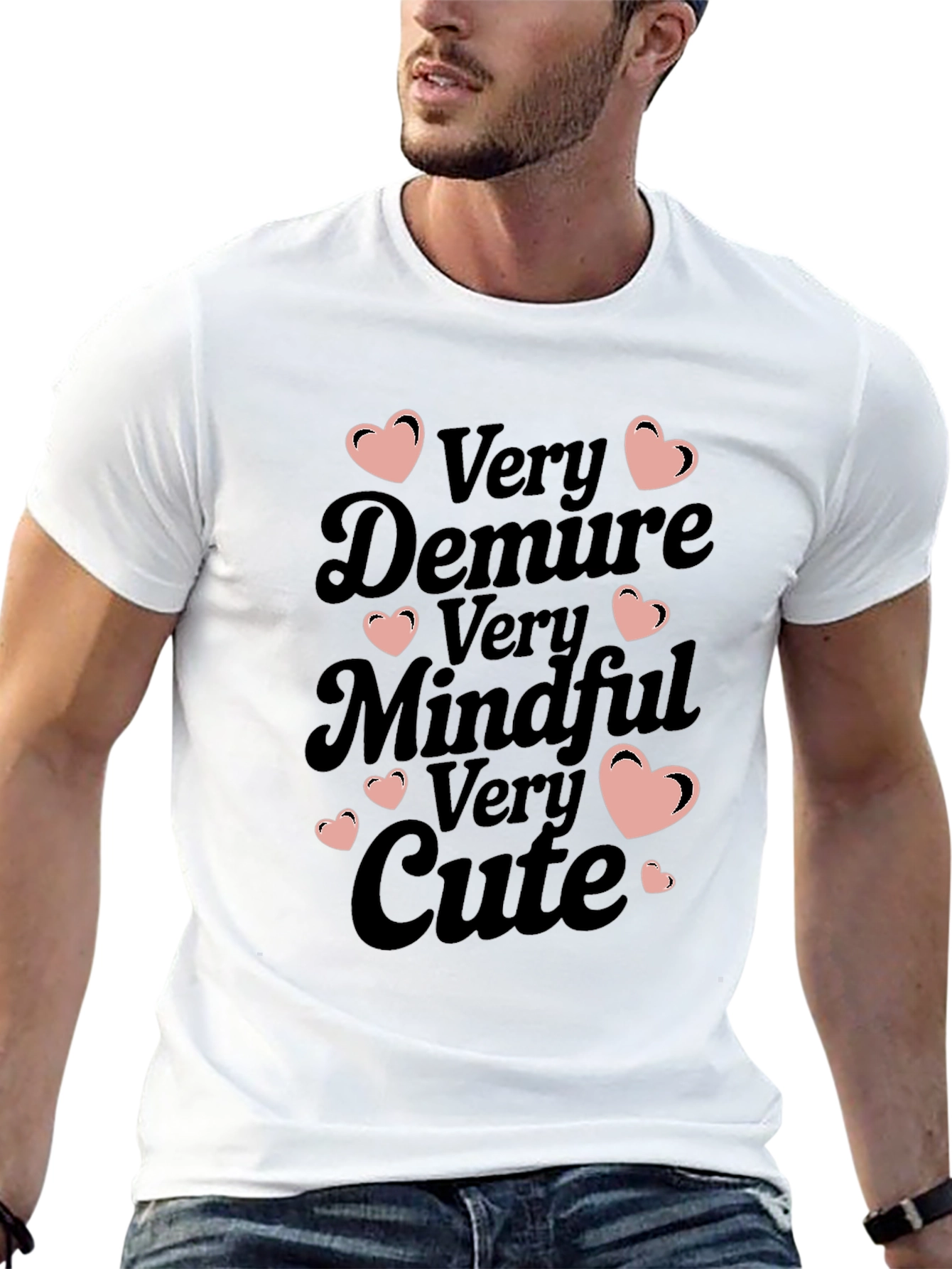 Black Very Demure Mindful Cute Graphic Tee view 13