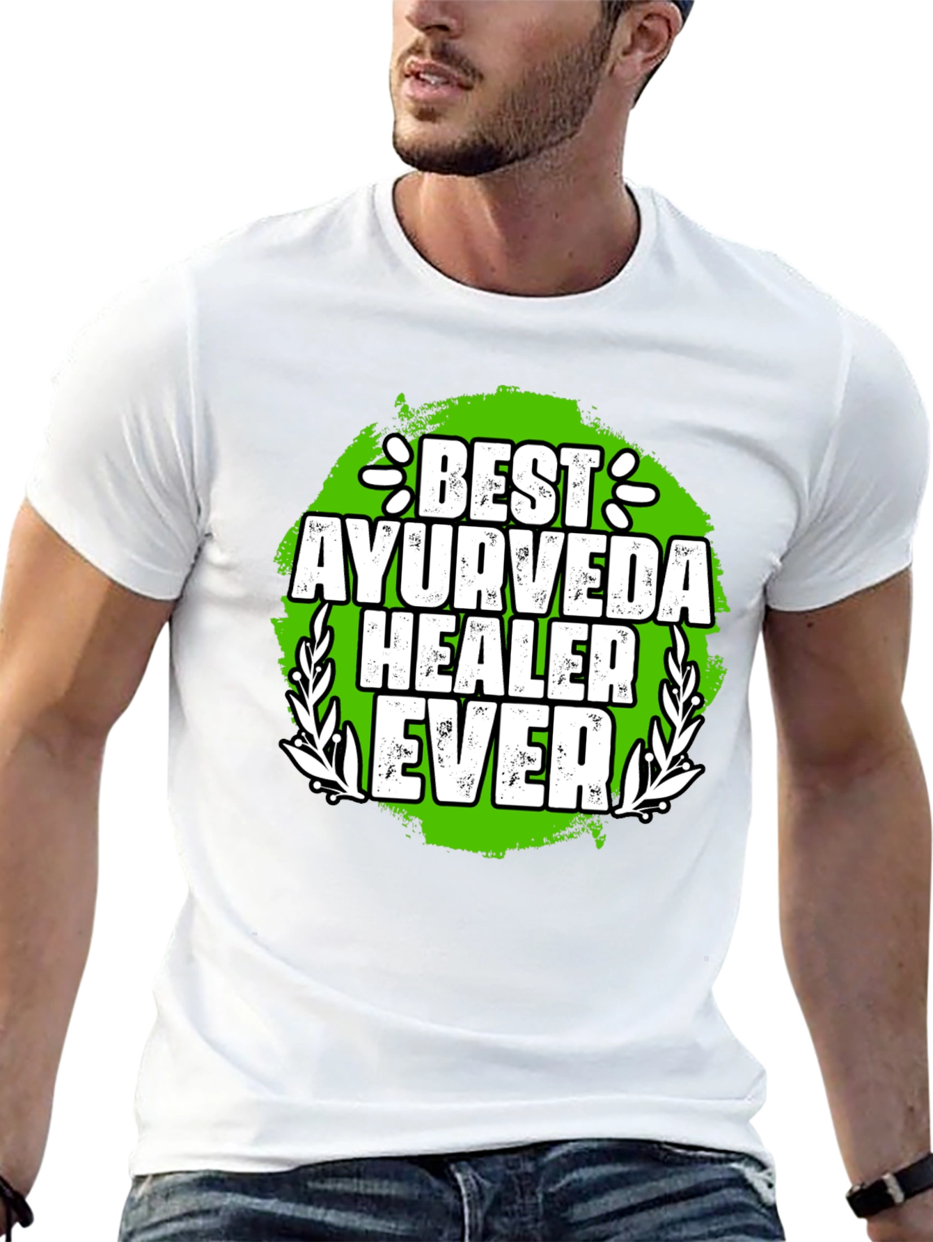 Black Best Ayurveda Healer Ever T-Shirt view 13