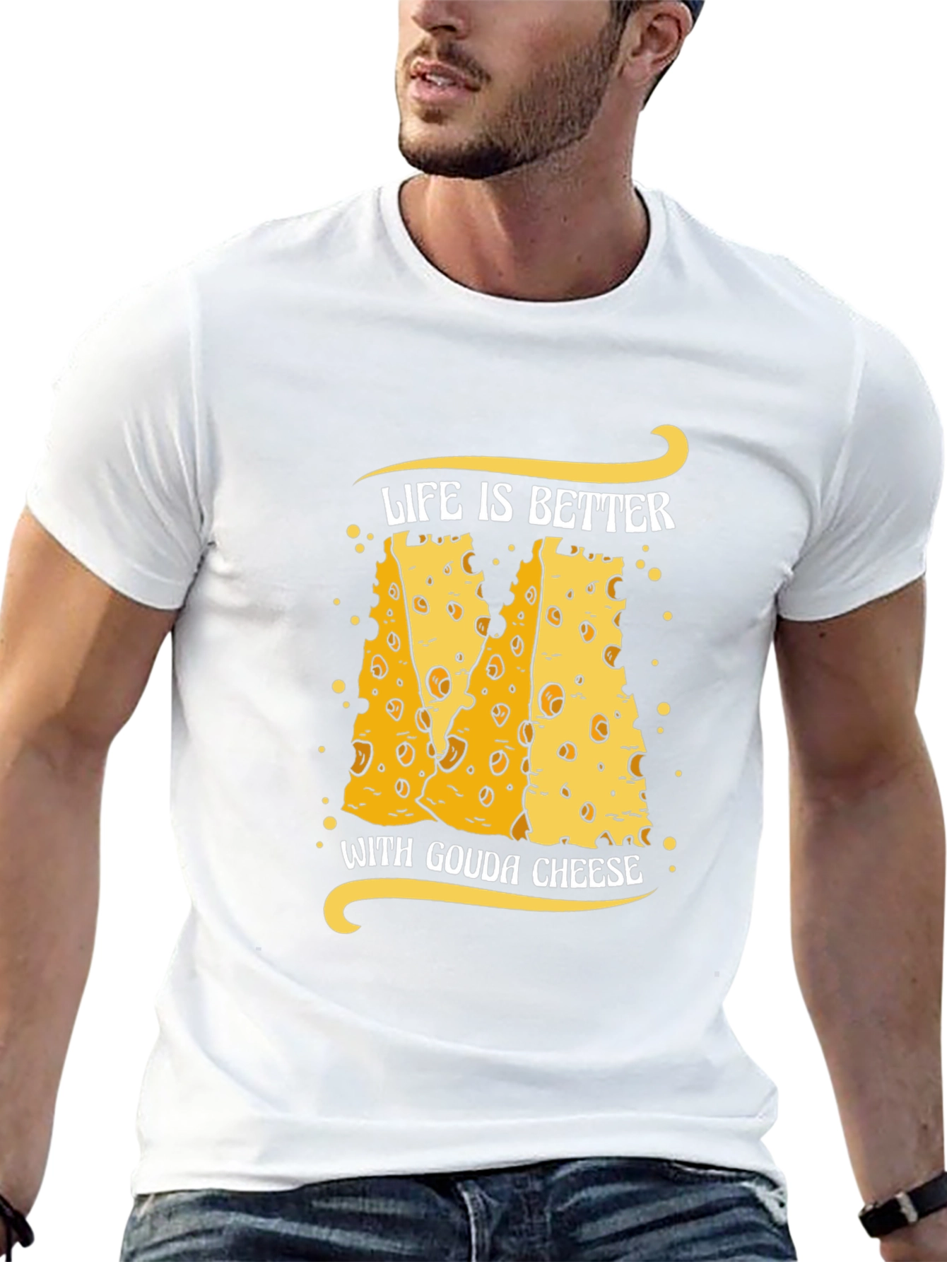 Gouda Cheese Lover T-Shirt Funny Food Tee - 13