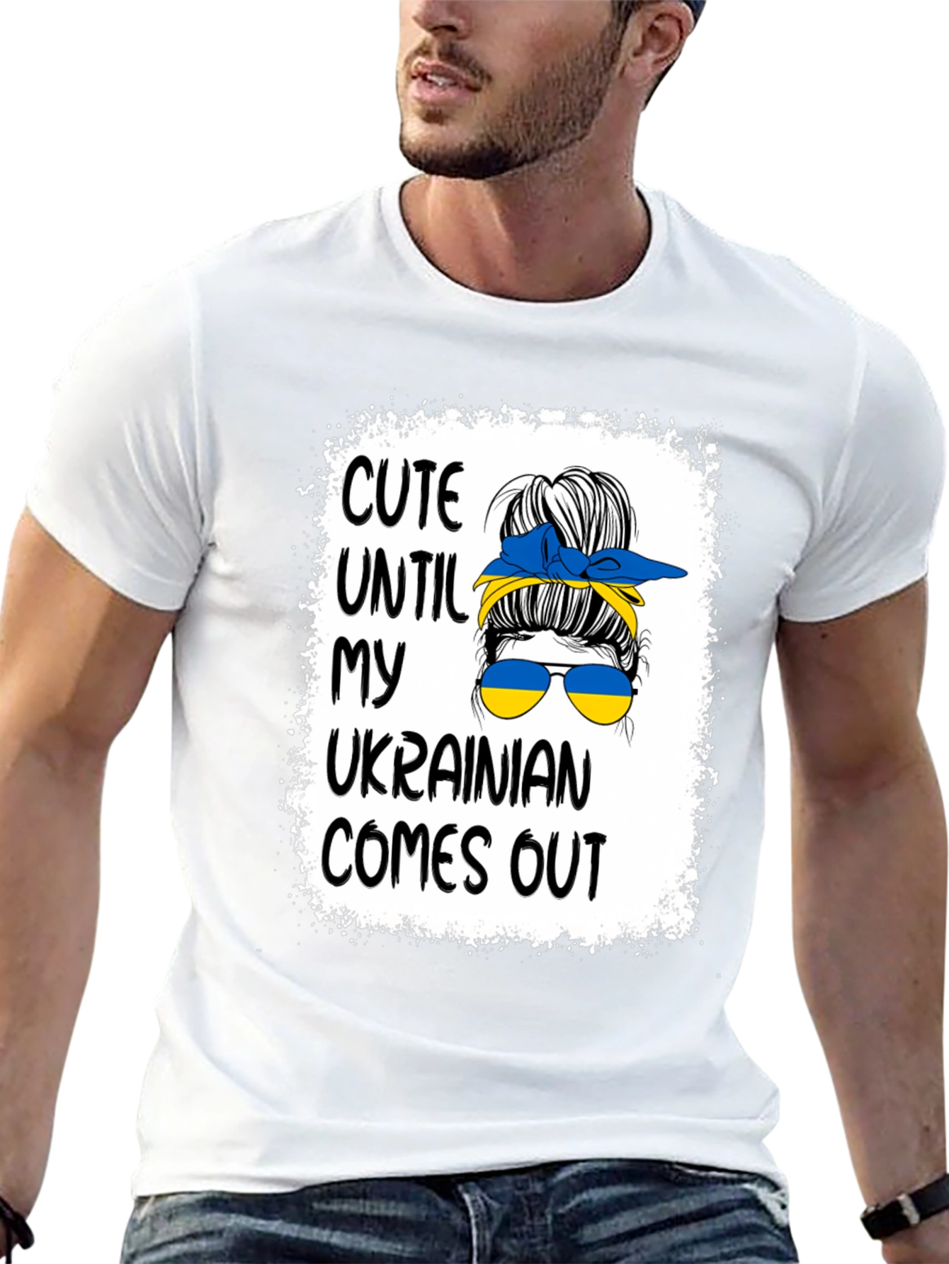 Cute Until My Ukrainian Comes Out T-Shirt - 13