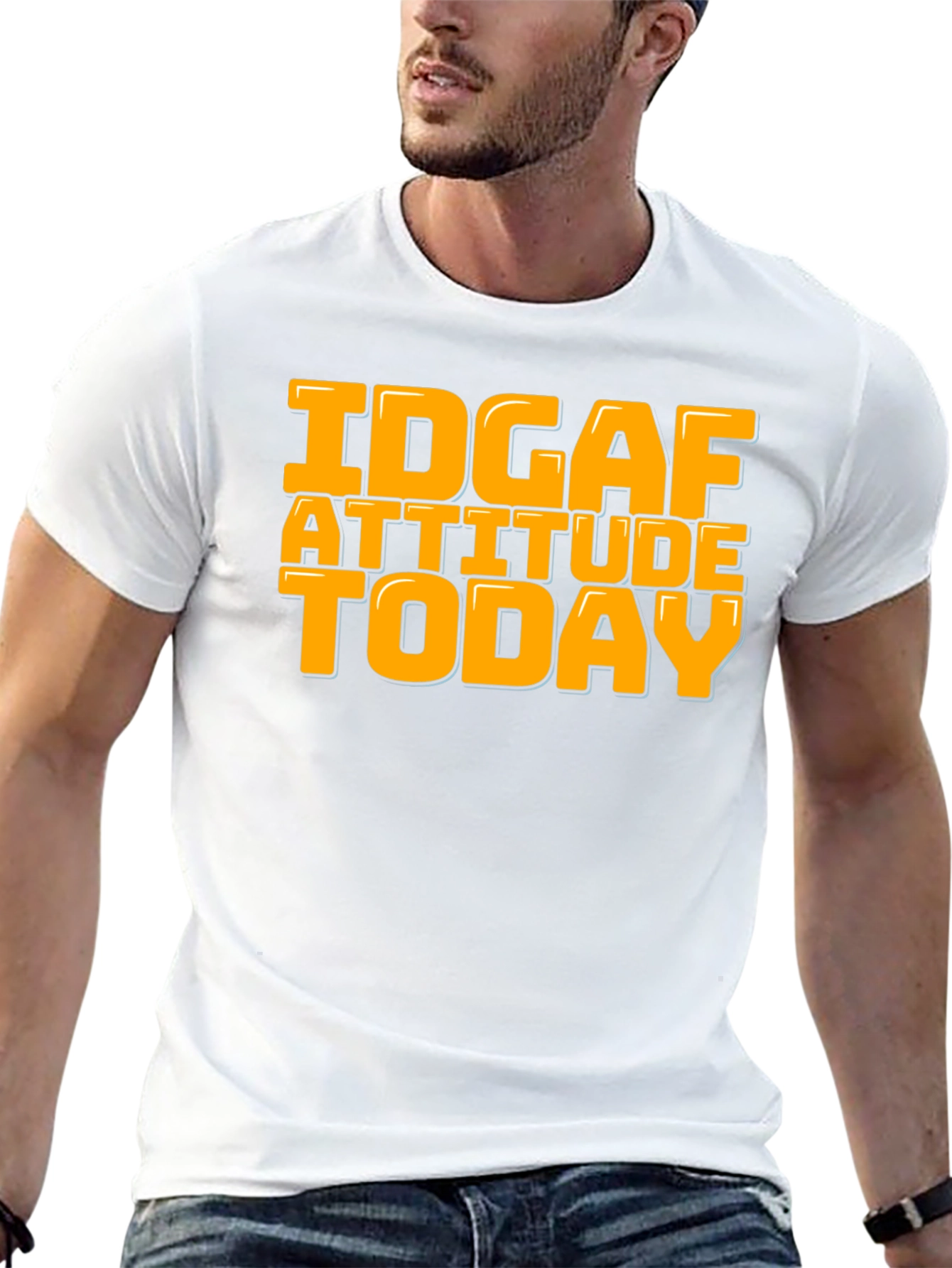 IDGAF Attitude Today Graphic Tee - Black - 13