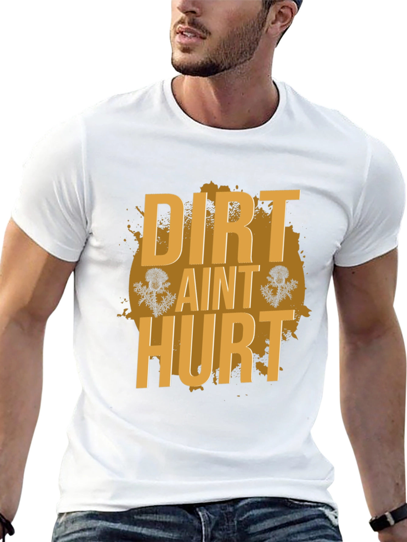 Black Dirt Ain't Hurt Black T-Shirt view 13