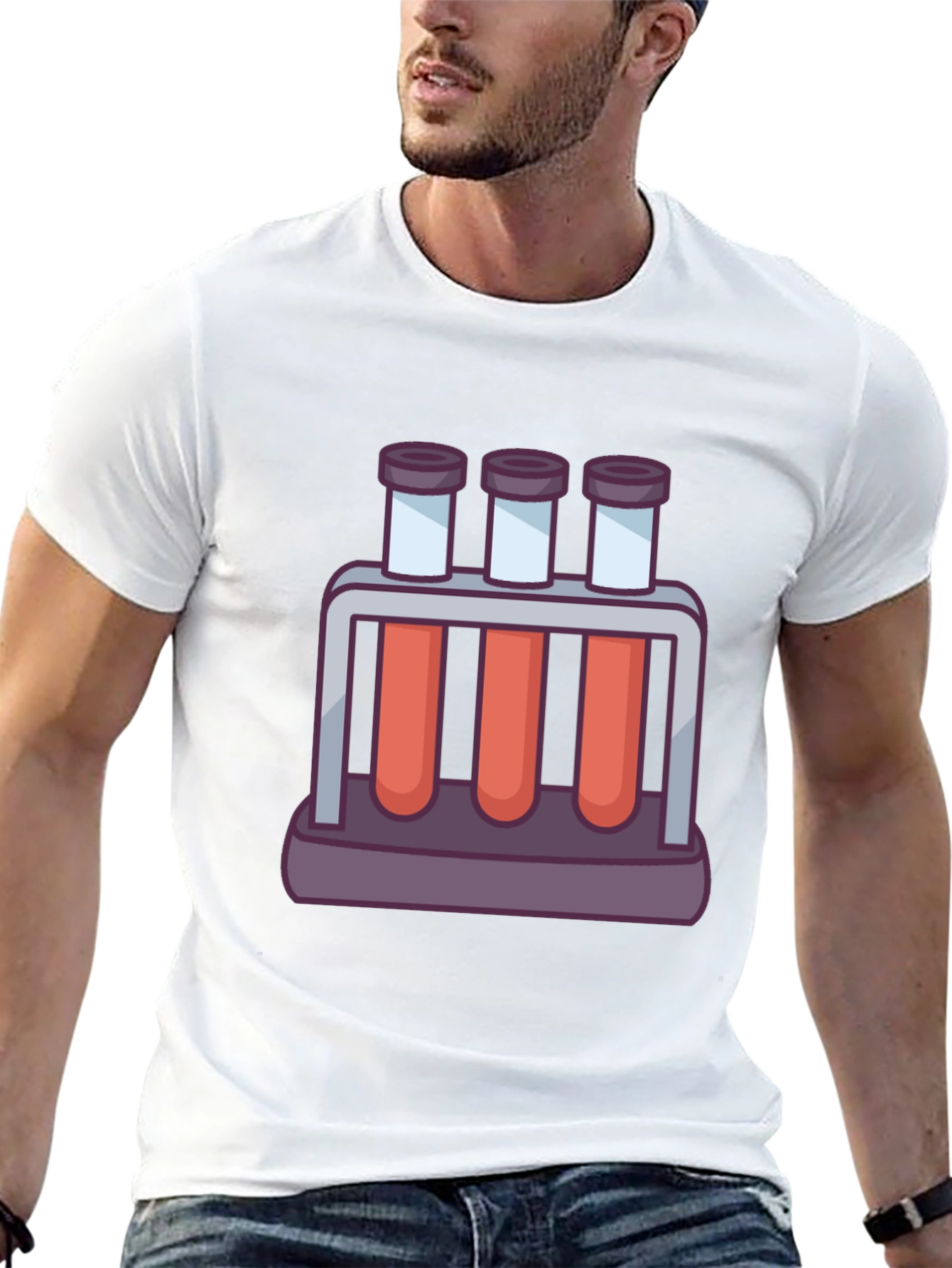 Black Science Test Tube Graphic Tee view 13