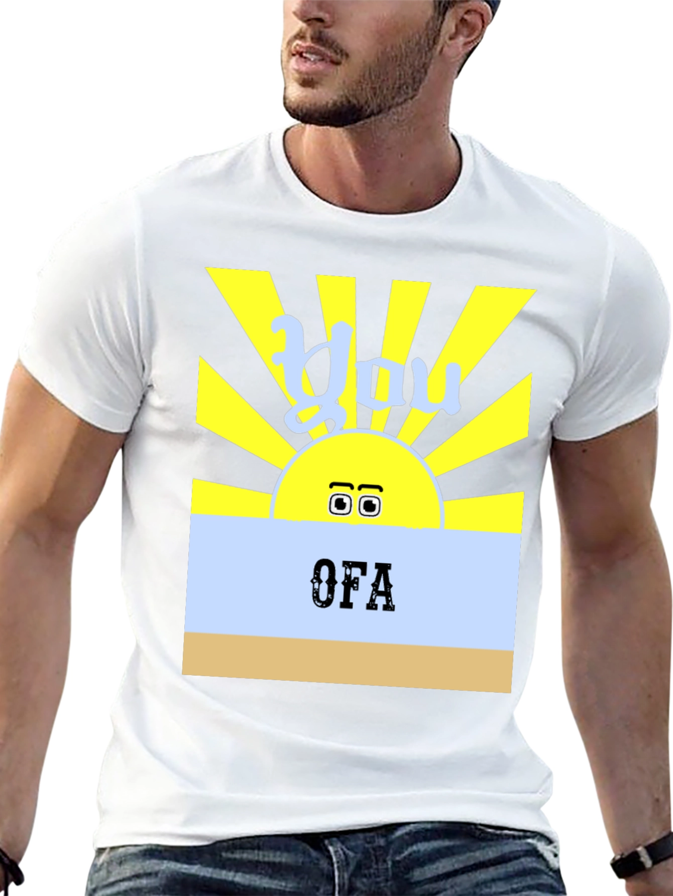 Black You OFA T-Shirt - Funny Sun Design view 13