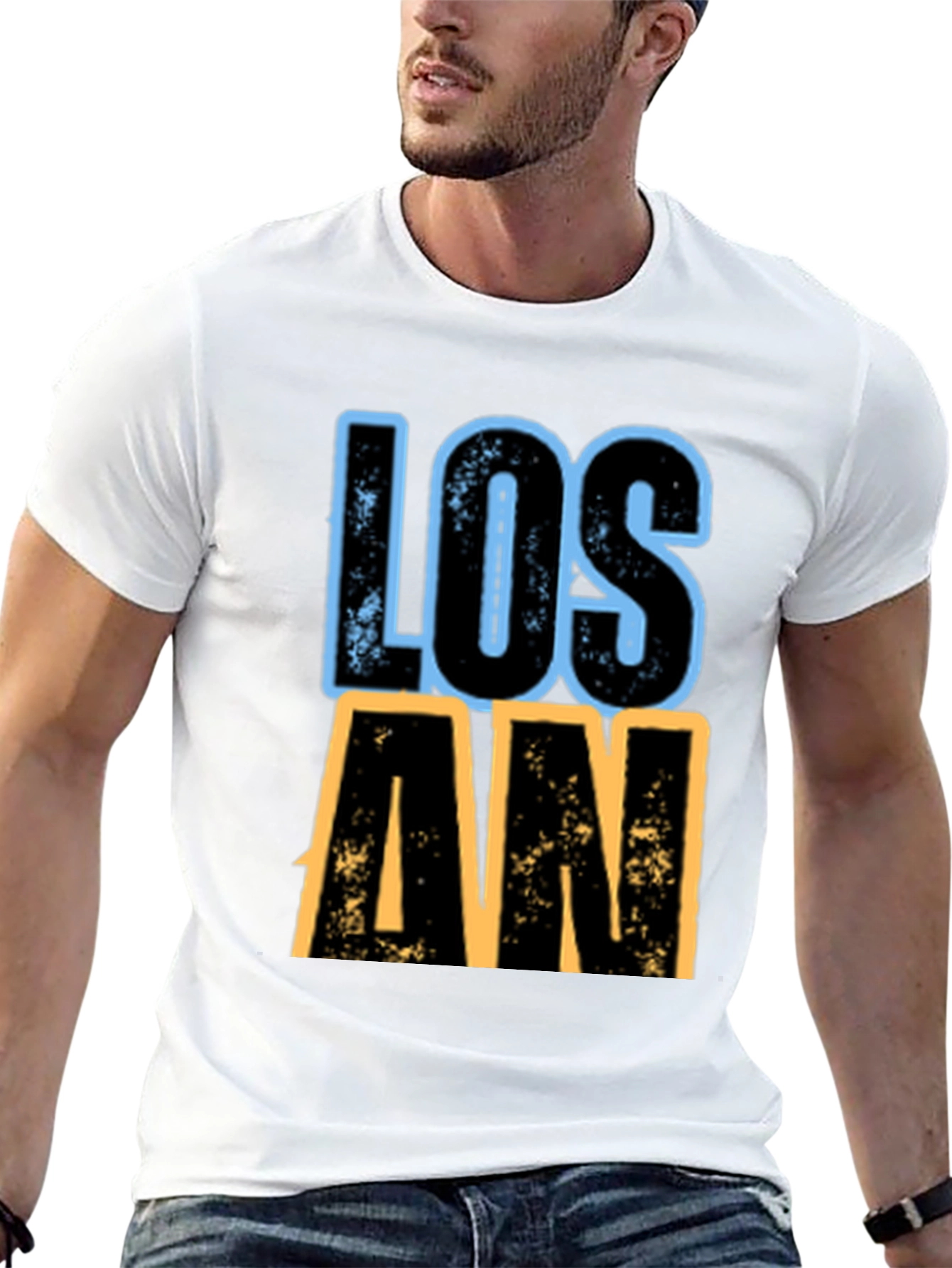 Black Los Angeles Graphic T-Shirt - Black view 13