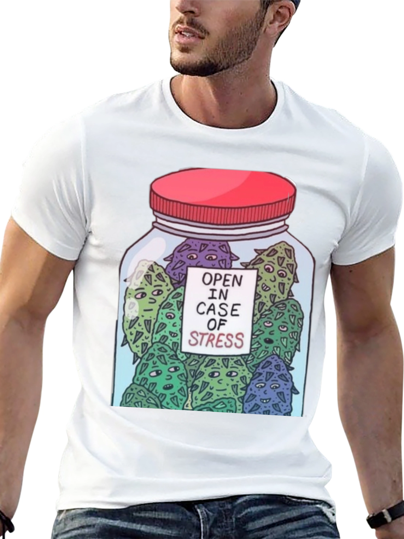 Open In Case Of Stress Graphic T-Shirt - 13